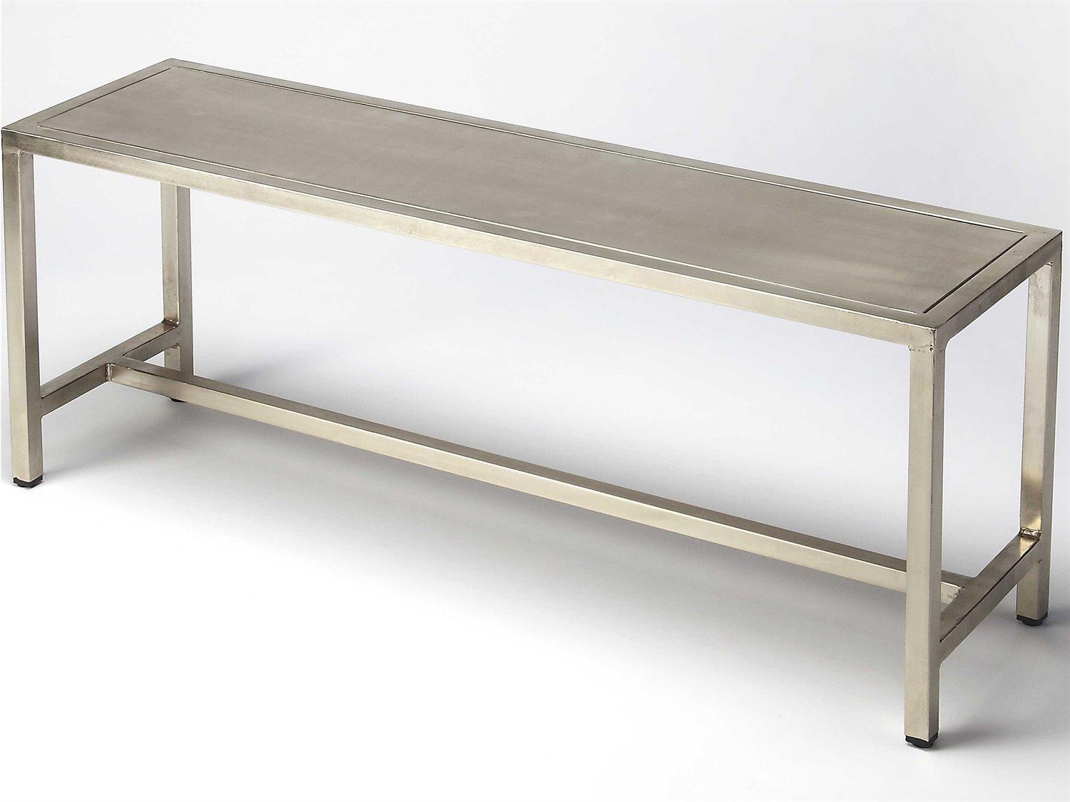 Butler Tribeca Silver Accent Bench