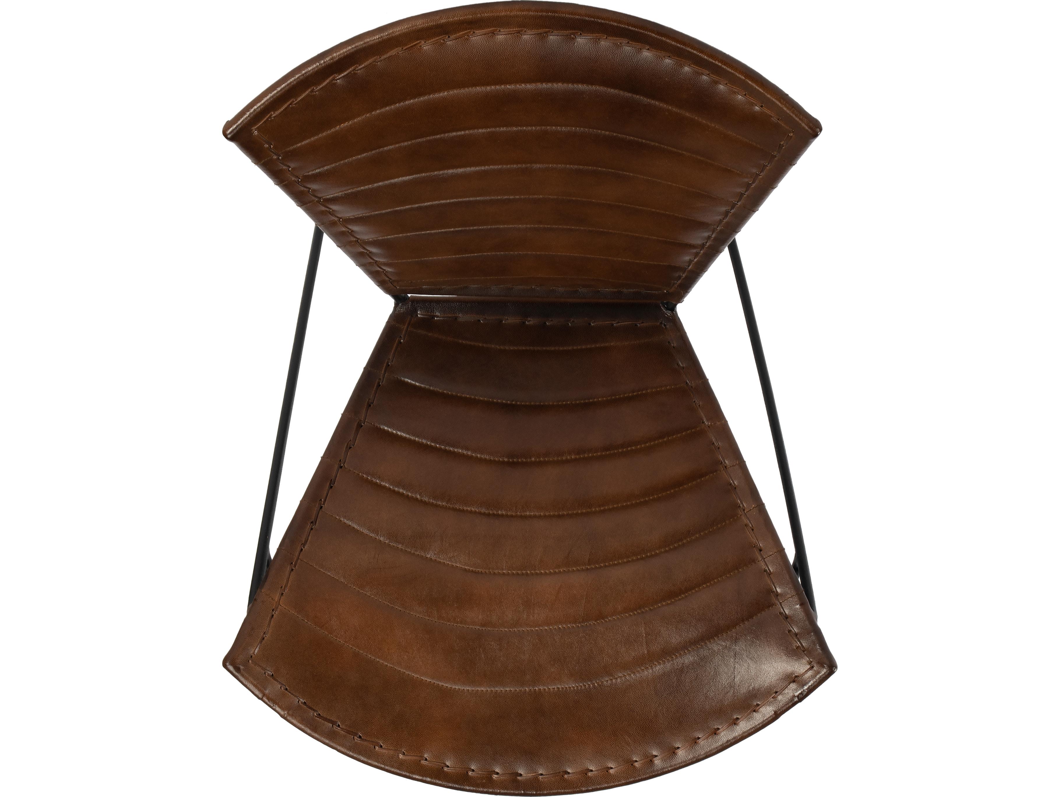 Butler Felix Brown Leather Accent Chair