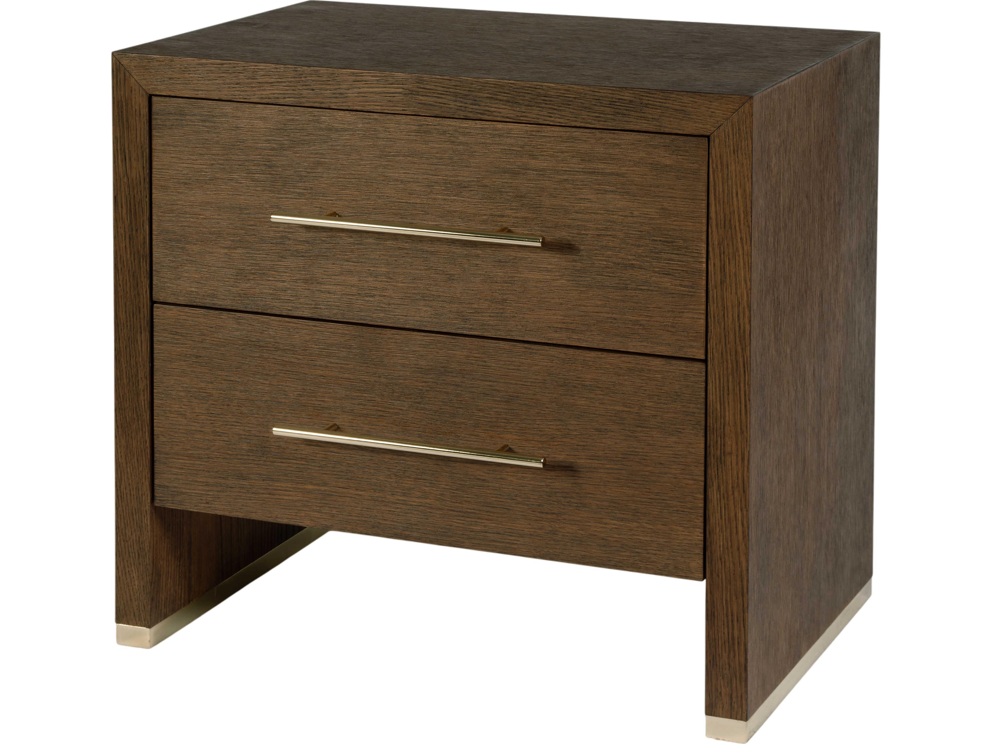 Butler Porter 2-Drawers Acacia Wood Nightstand