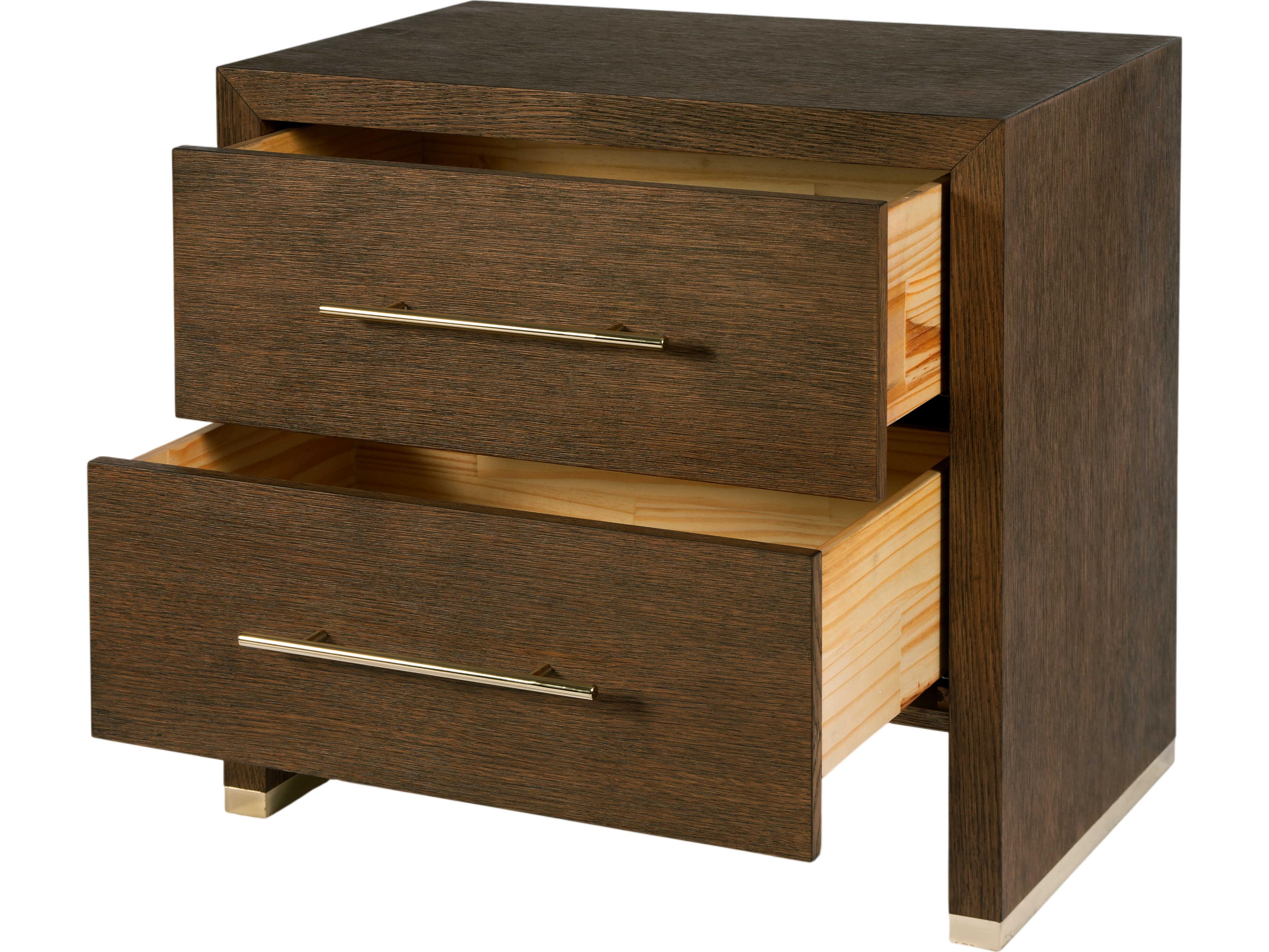 Butler Porter 2-Drawers Acacia Wood Nightstand