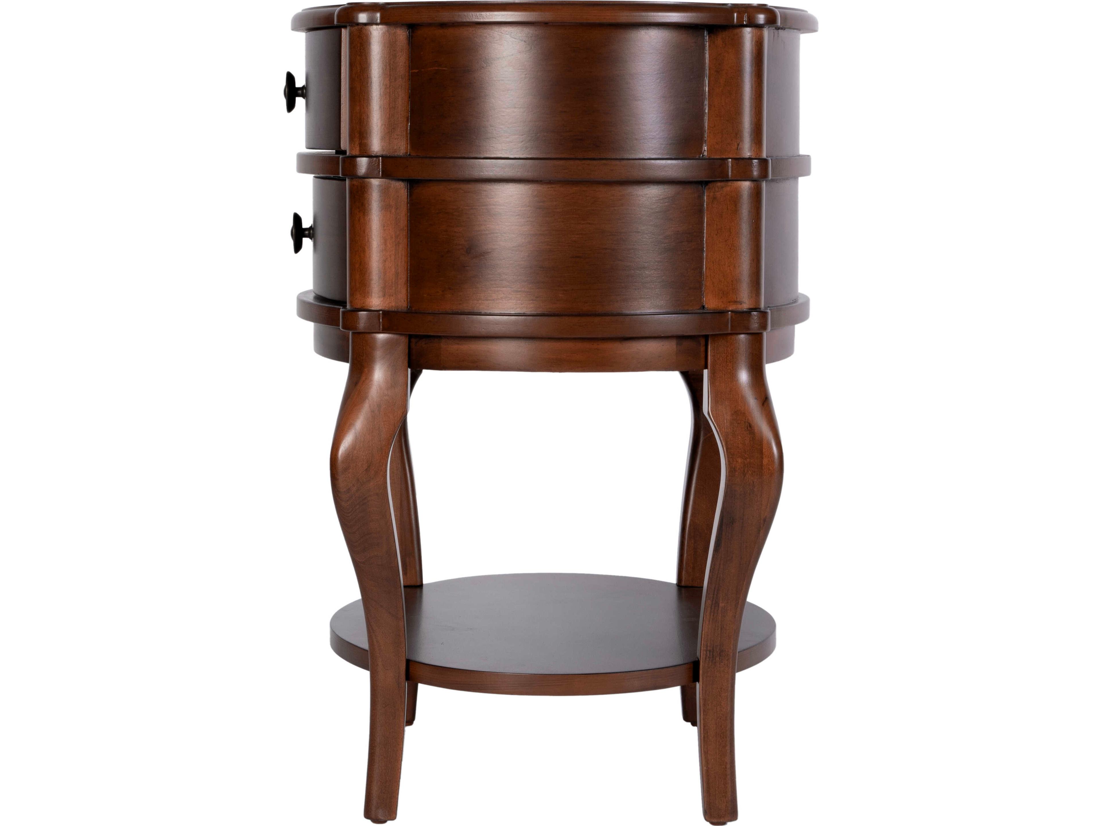Butler Ethel Oval Wood Brown End Table