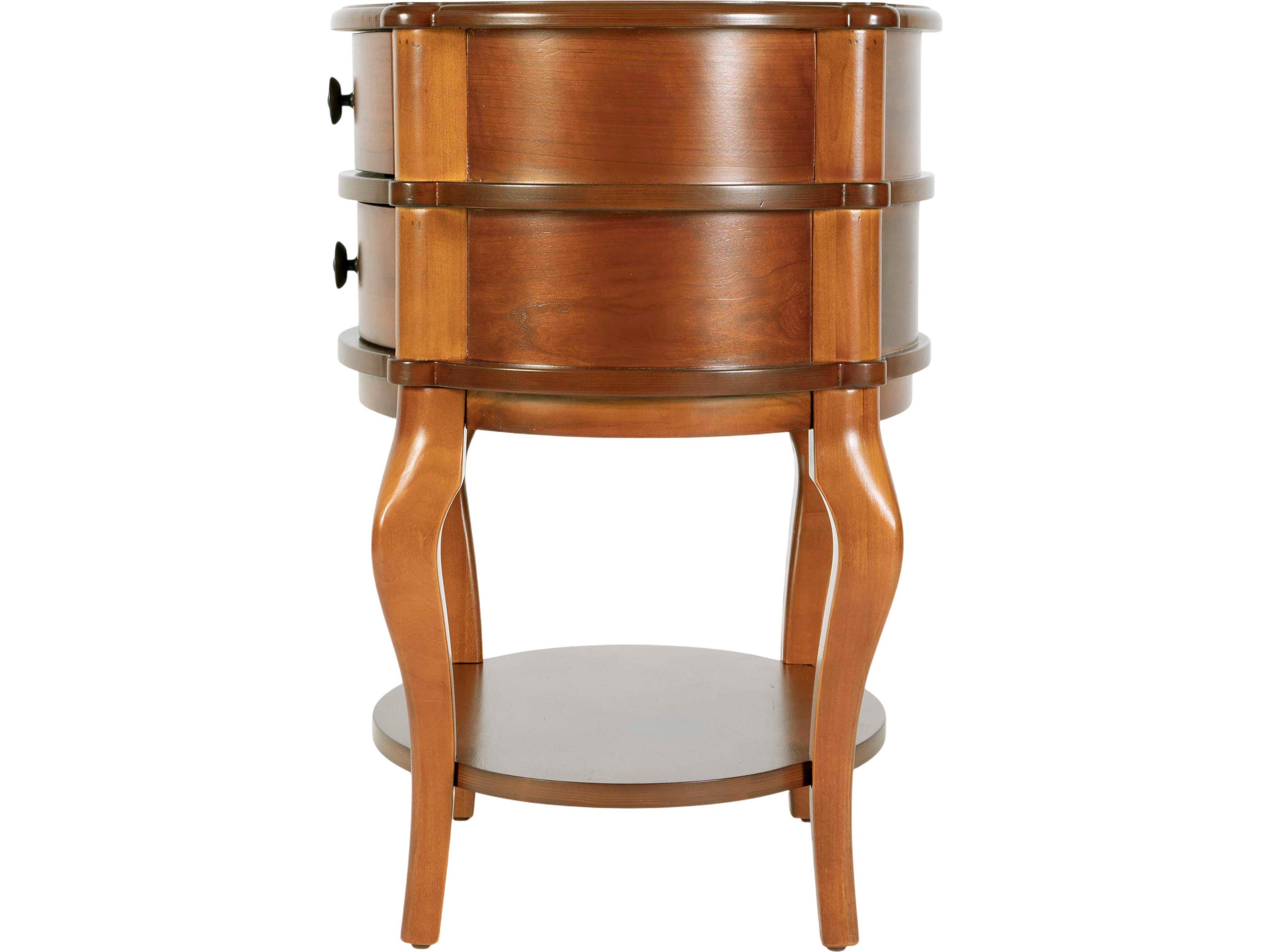 Butler Ethel Oval Wood Light Brown End Table