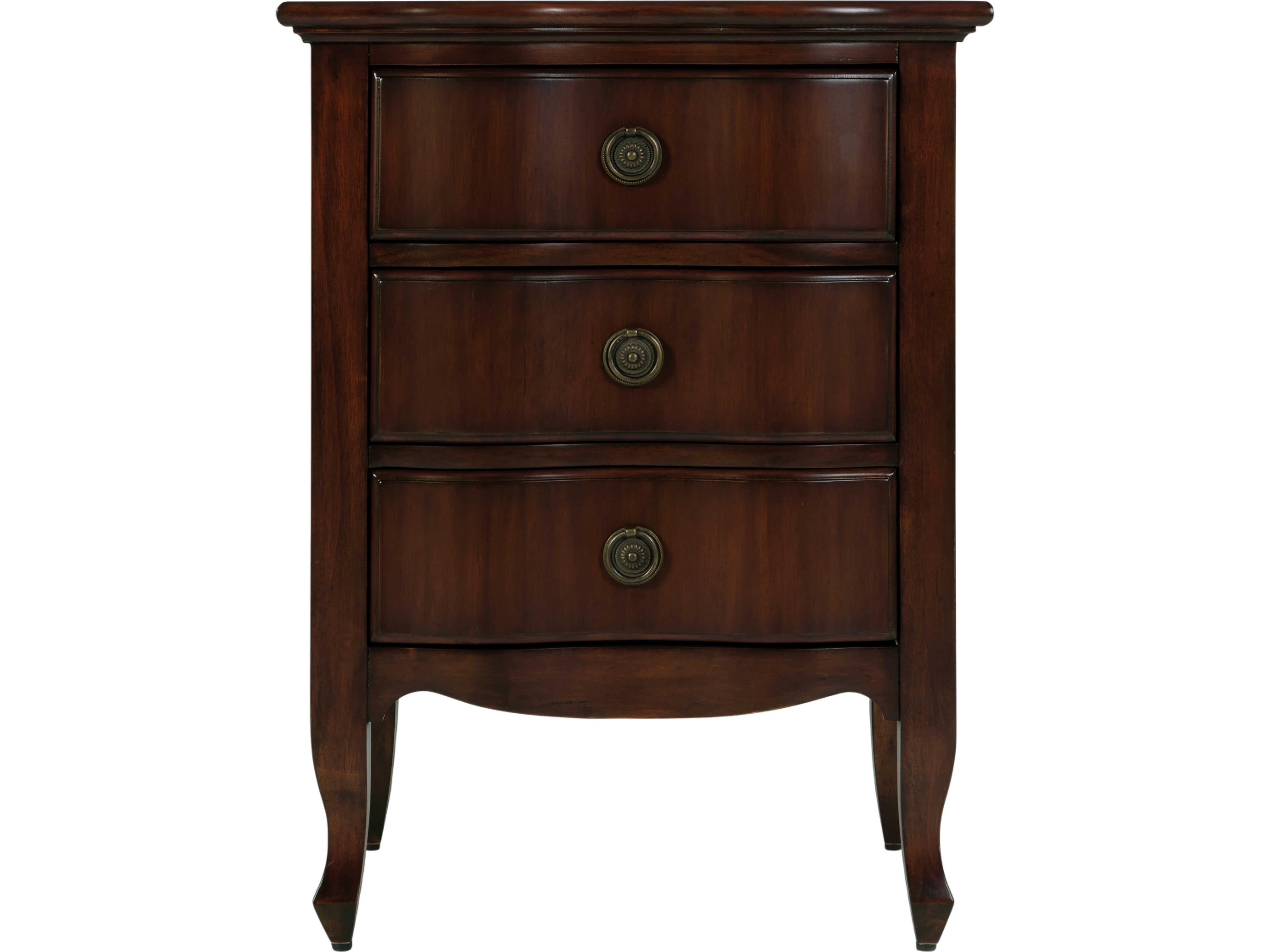 Butler Nigel 3-Drawers Mahogany Wood Nightstand