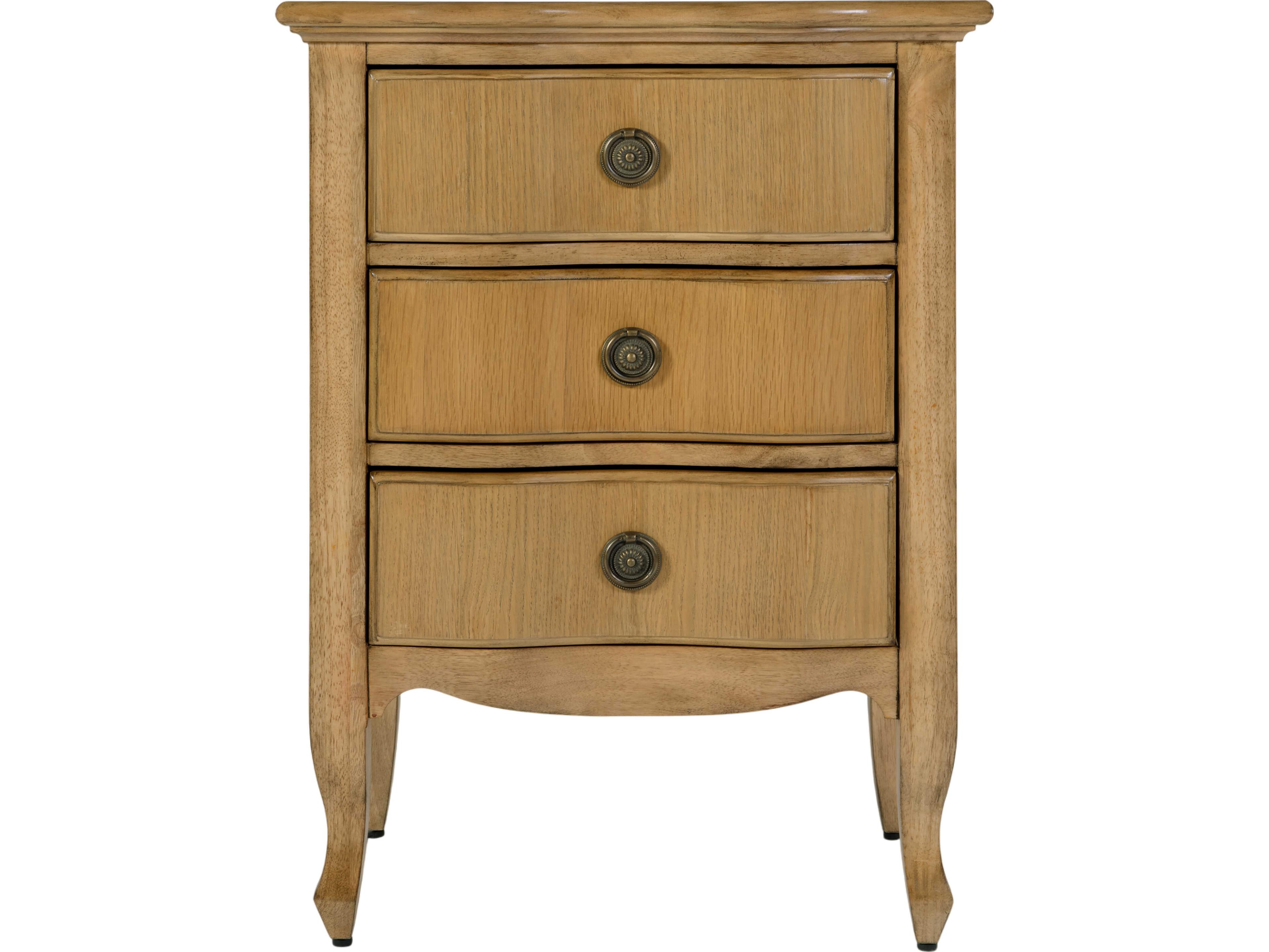 Butler Nigel 3-Drawers Brown Mahogany Wood Nightstand