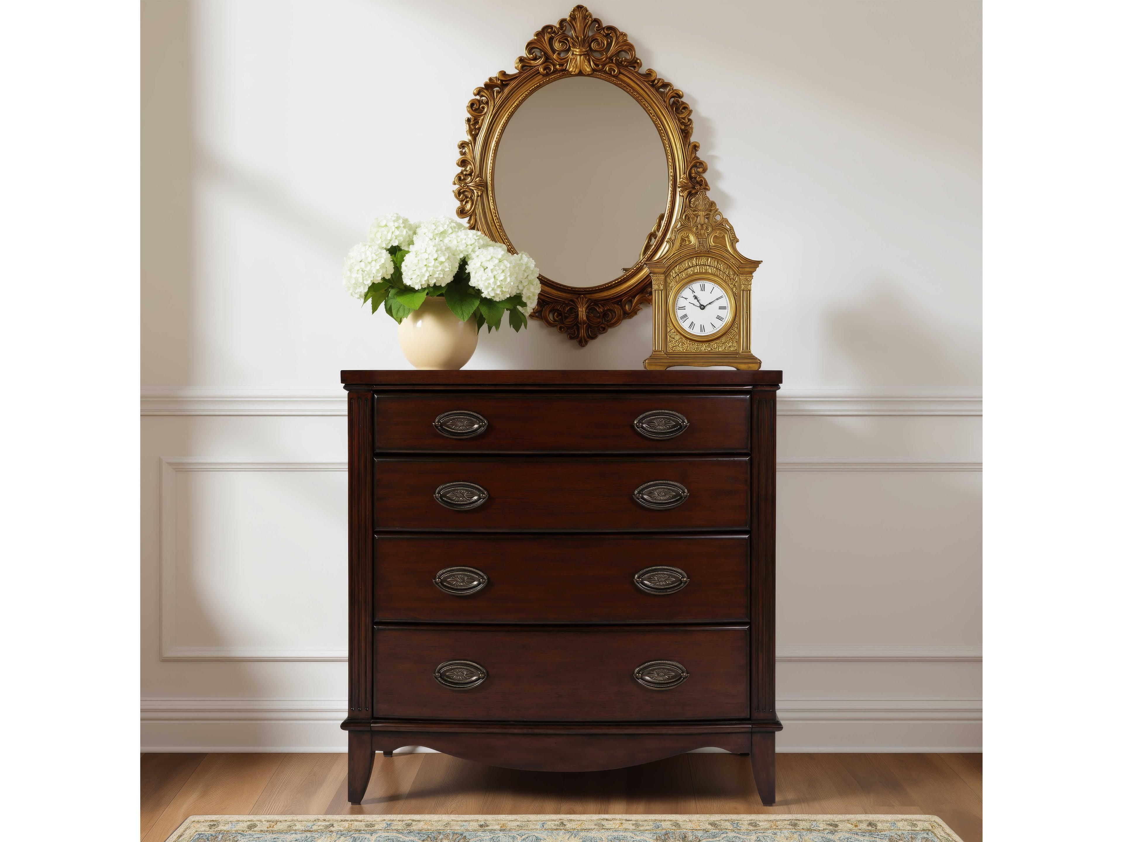 Butler Agatha Mahogany Brown Wood Accent Chest
