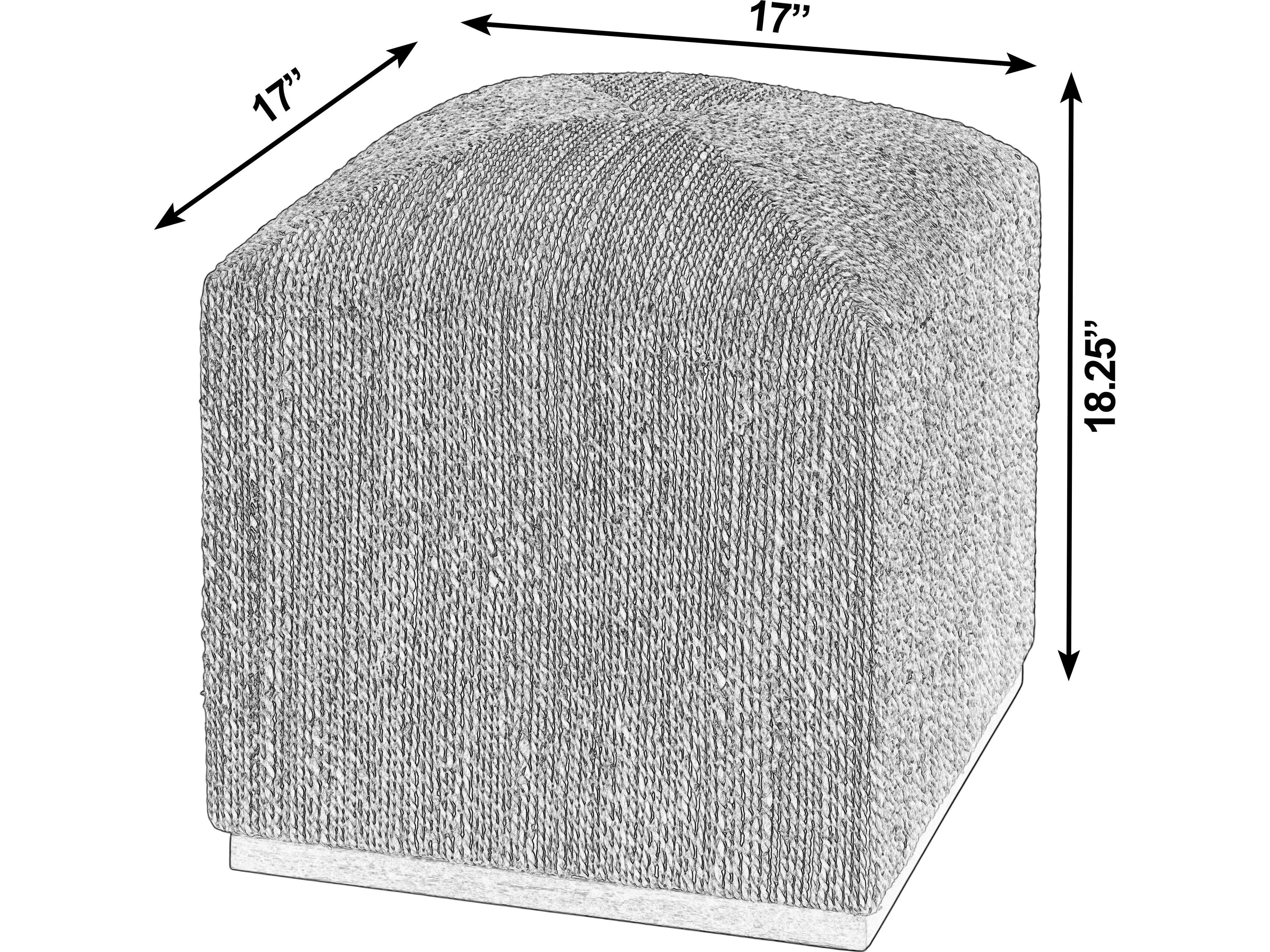 Butler Como Natural Brown Accent Stool