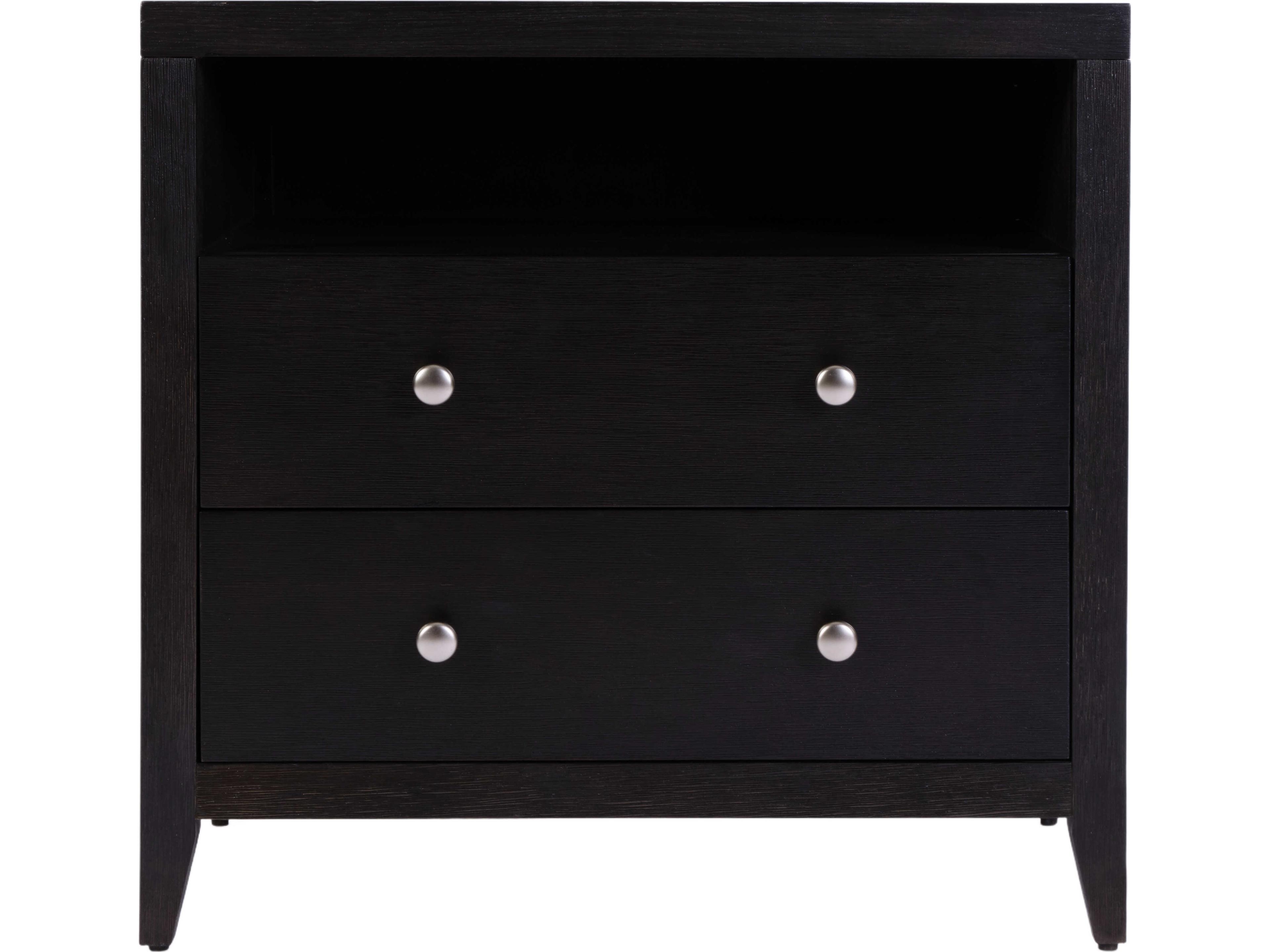 Butler Dana 2-Drawers Brown Acacia Wood Nightstand