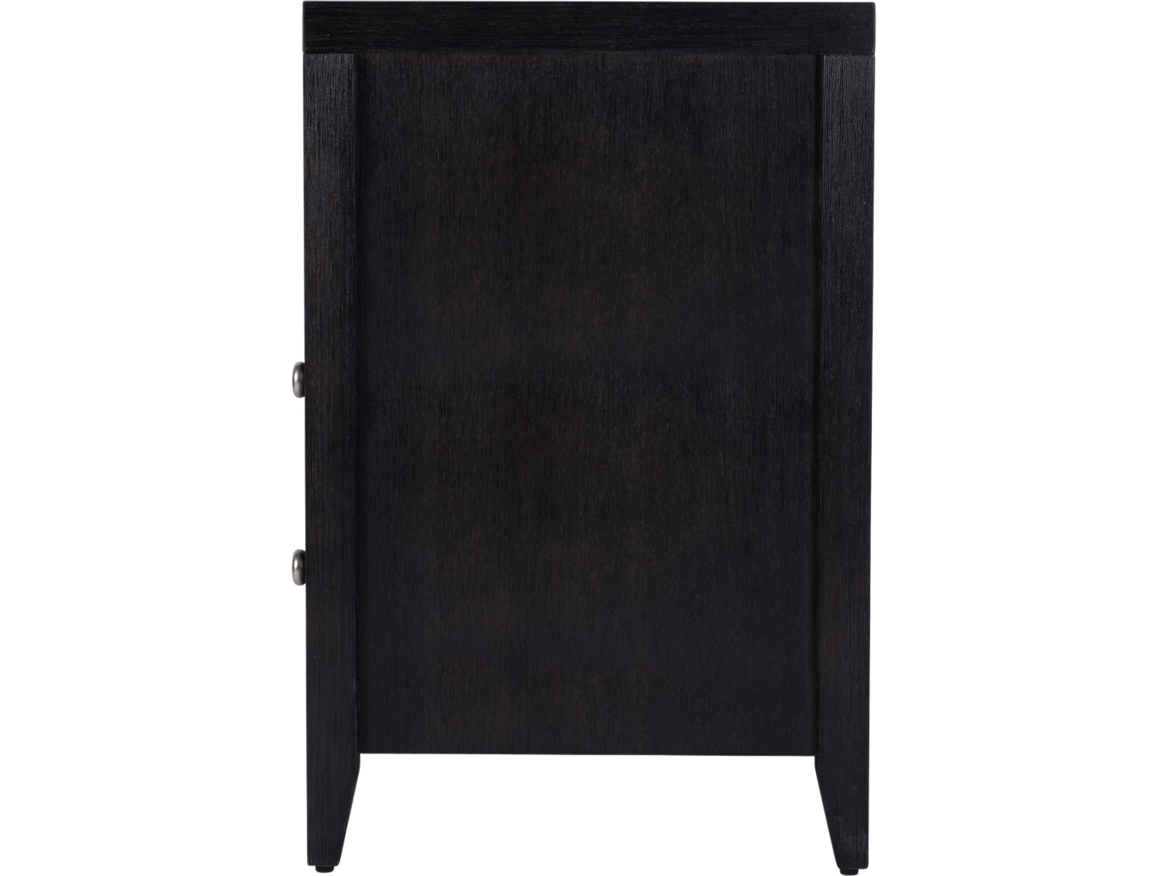 Butler Dana 2-Drawers Brown Acacia Wood Nightstand