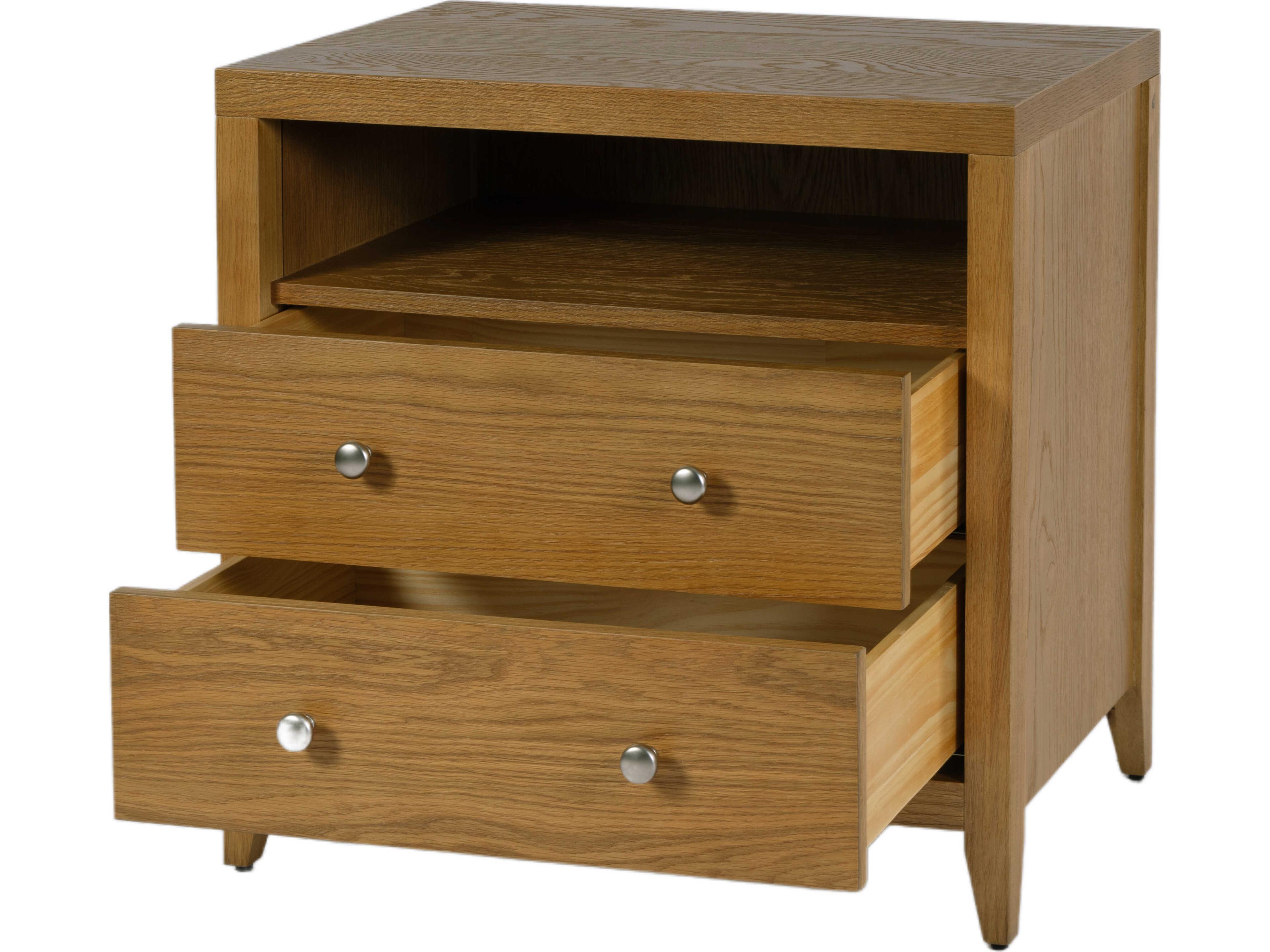 Butler Dana 2-Drawers Acacia Wood Nightstand