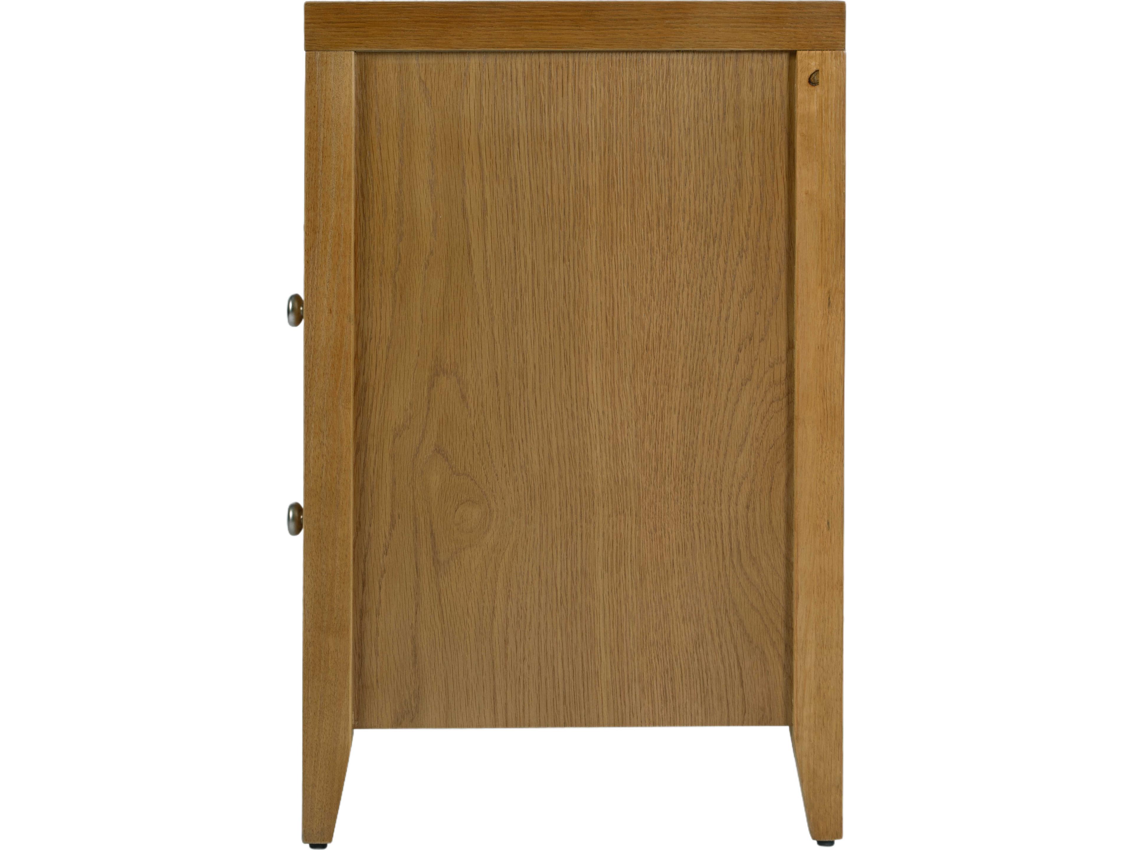 Butler Dana 2-Drawers Acacia Wood Nightstand