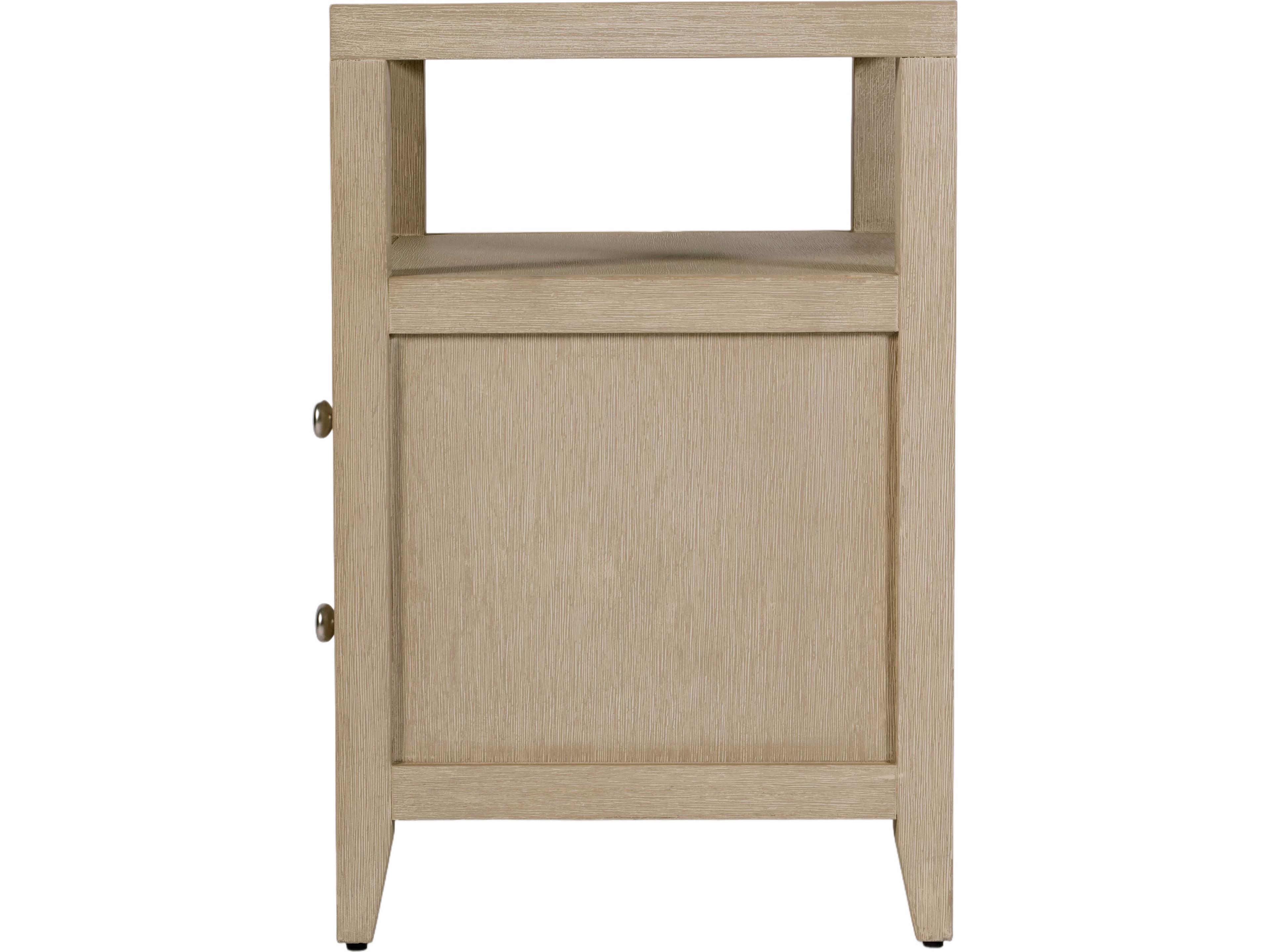Butler Dana 2-Drawers Beige Acacia Wood Nightstand