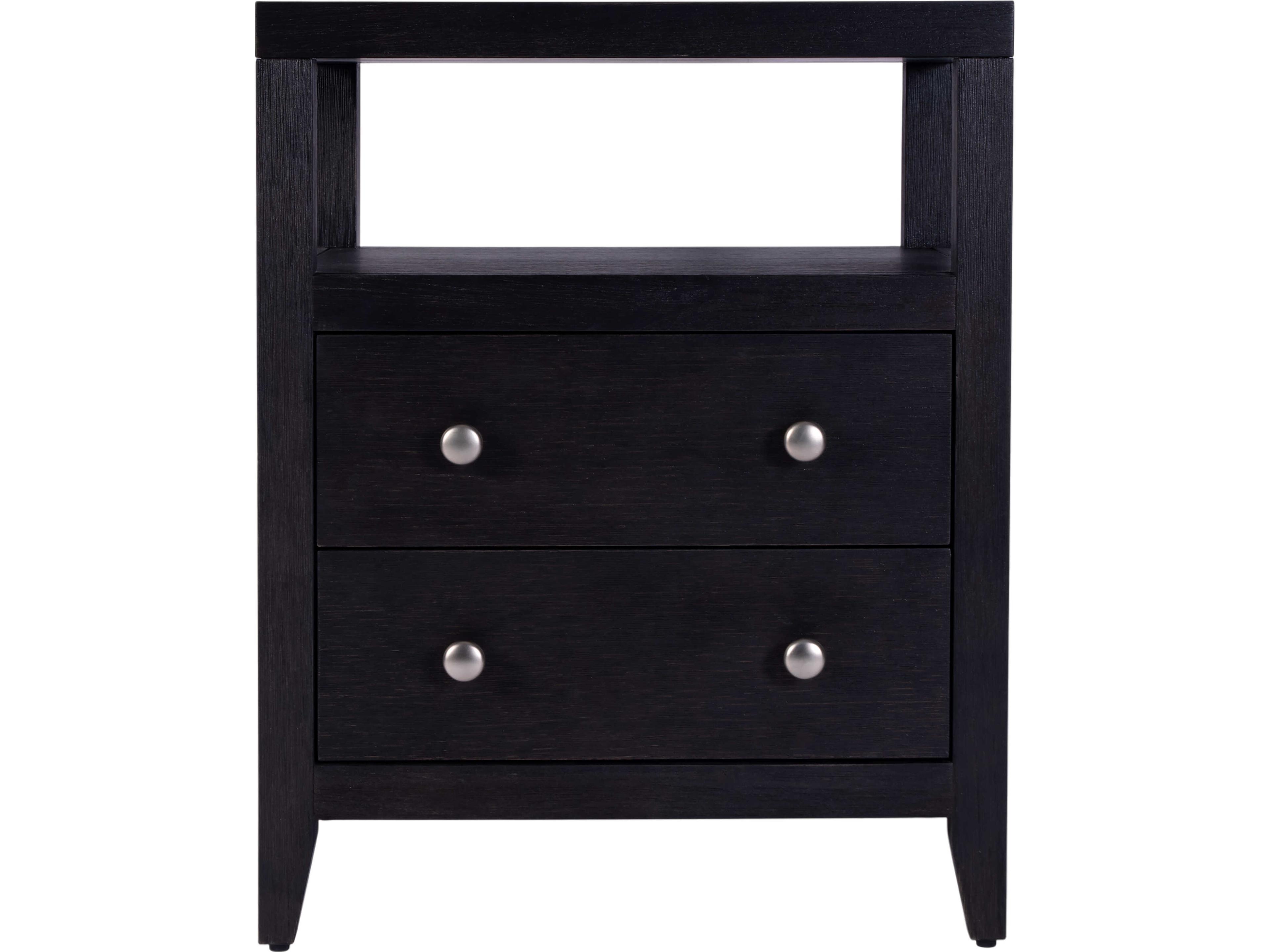 Butler Dana 2-Drawers Brown Acacia Wood Nightstand