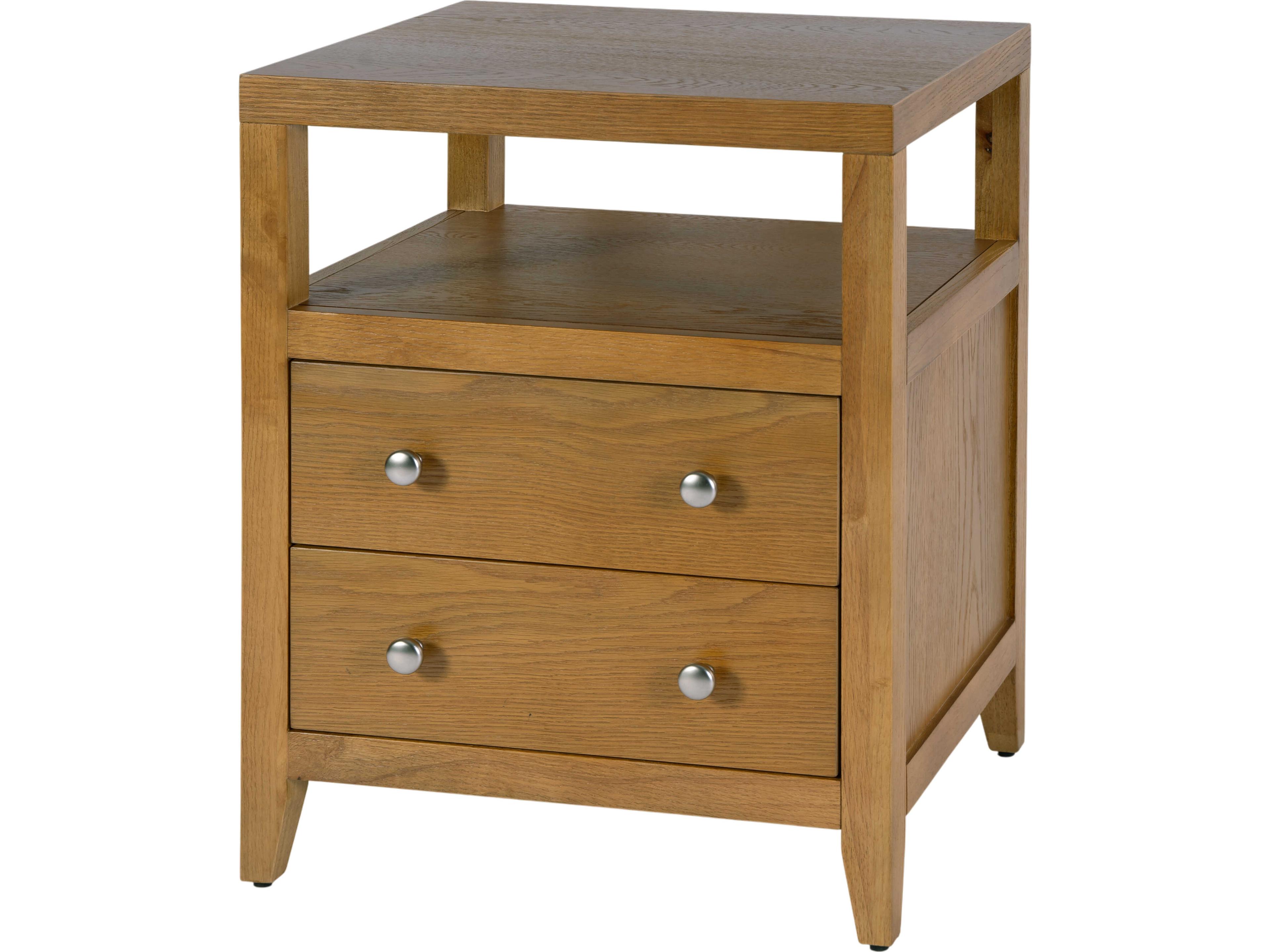 Butler Dana 2-Drawers Acacia Wood Nightstand