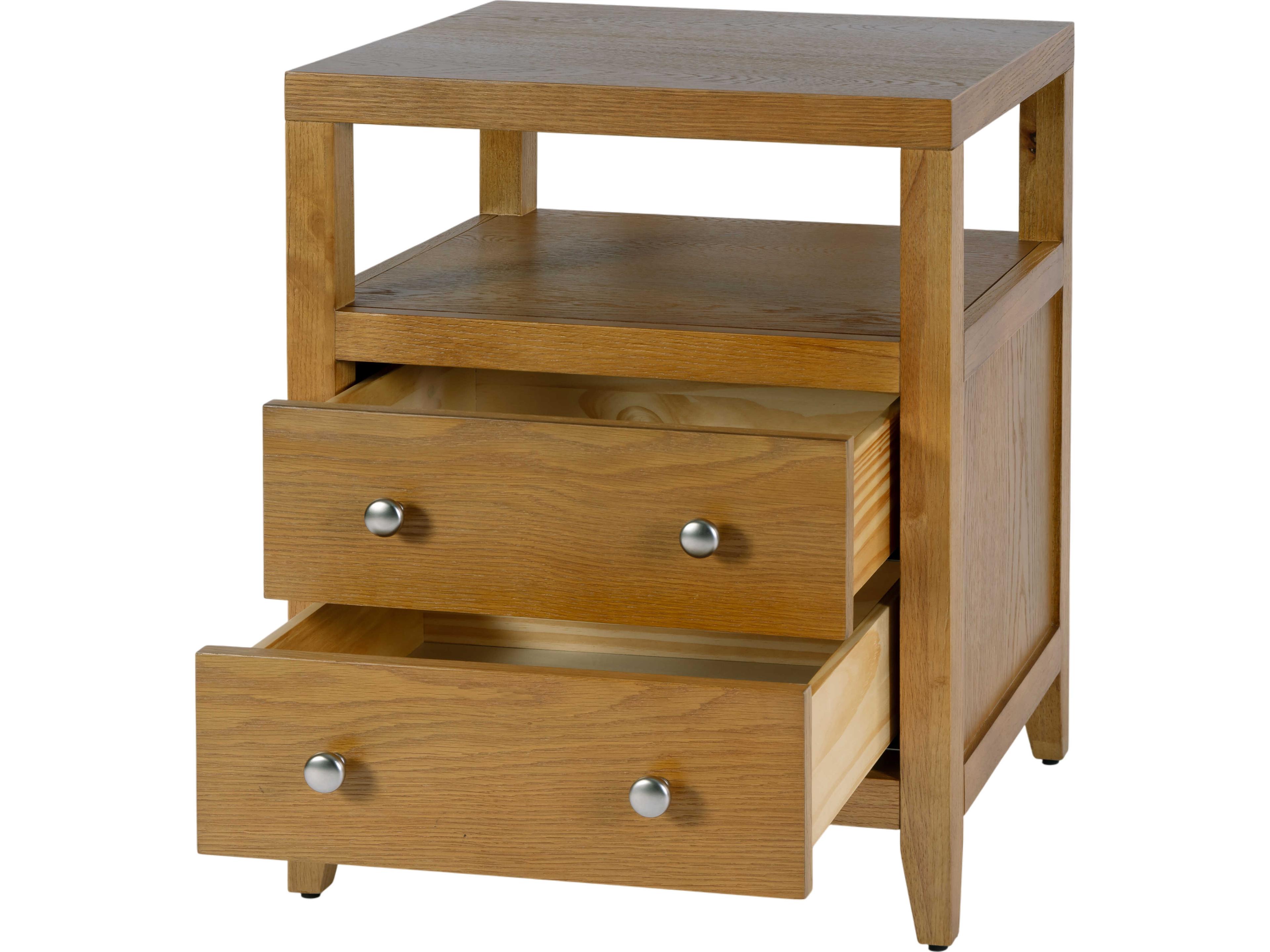 Butler Dana 2-Drawers Acacia Wood Nightstand