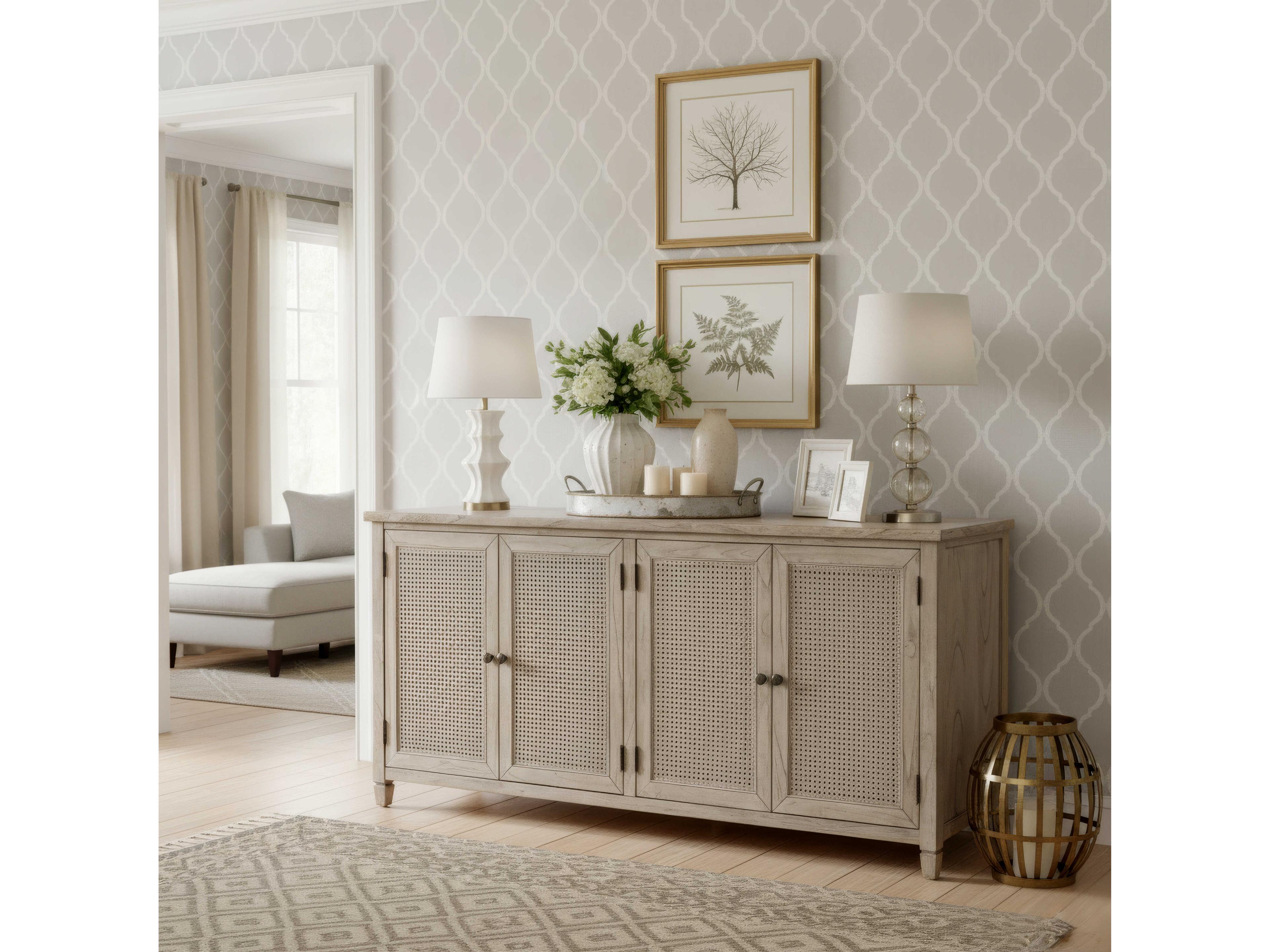 Butler Flagstaff 70" Mindi Wood Rustic Gray Sideboard