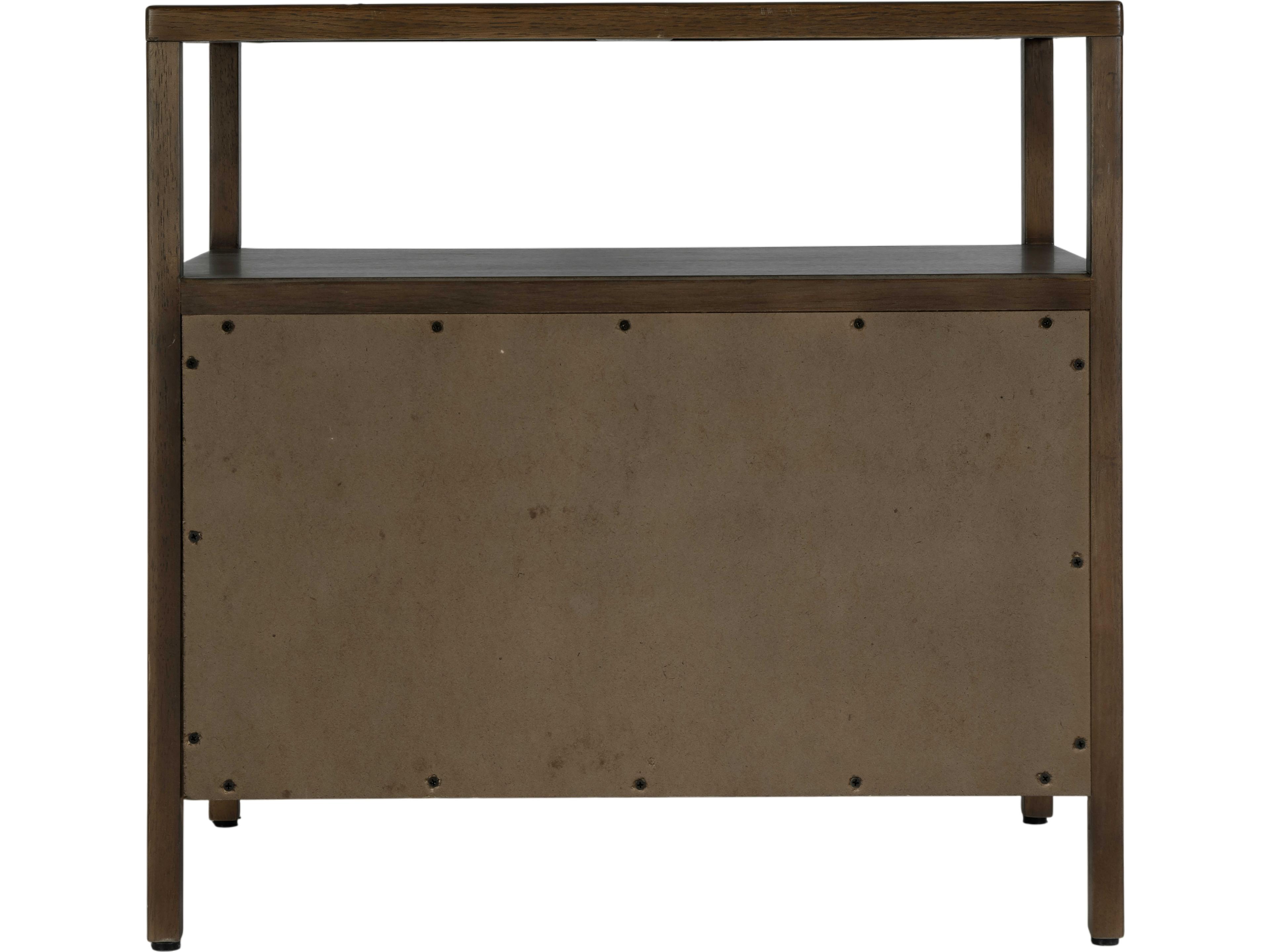 Butler Mendel 2-Drawers Brown Oak Wood Nightstand