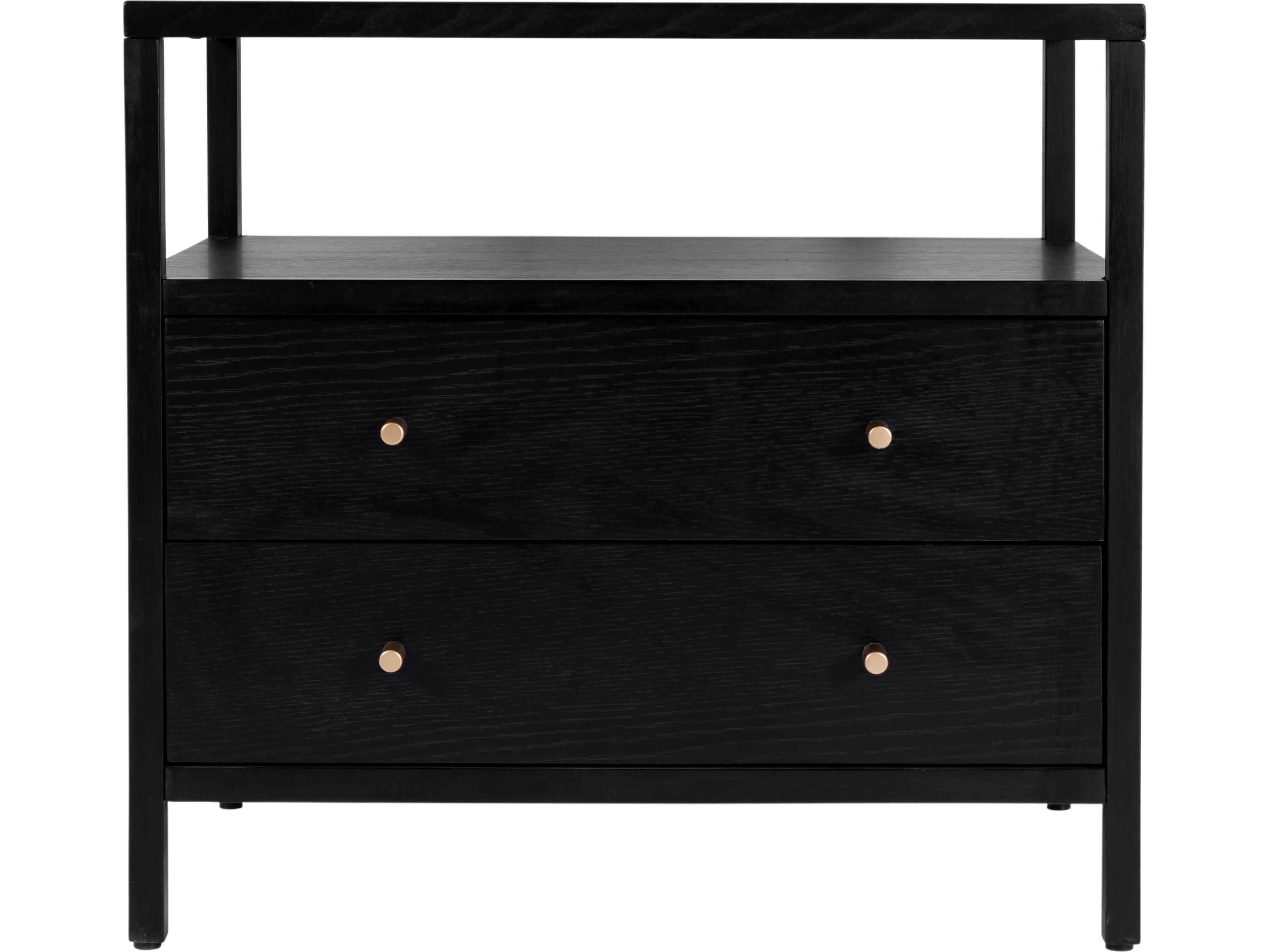 Butler Mendel 2-Drawers Oak Wood Nightstand