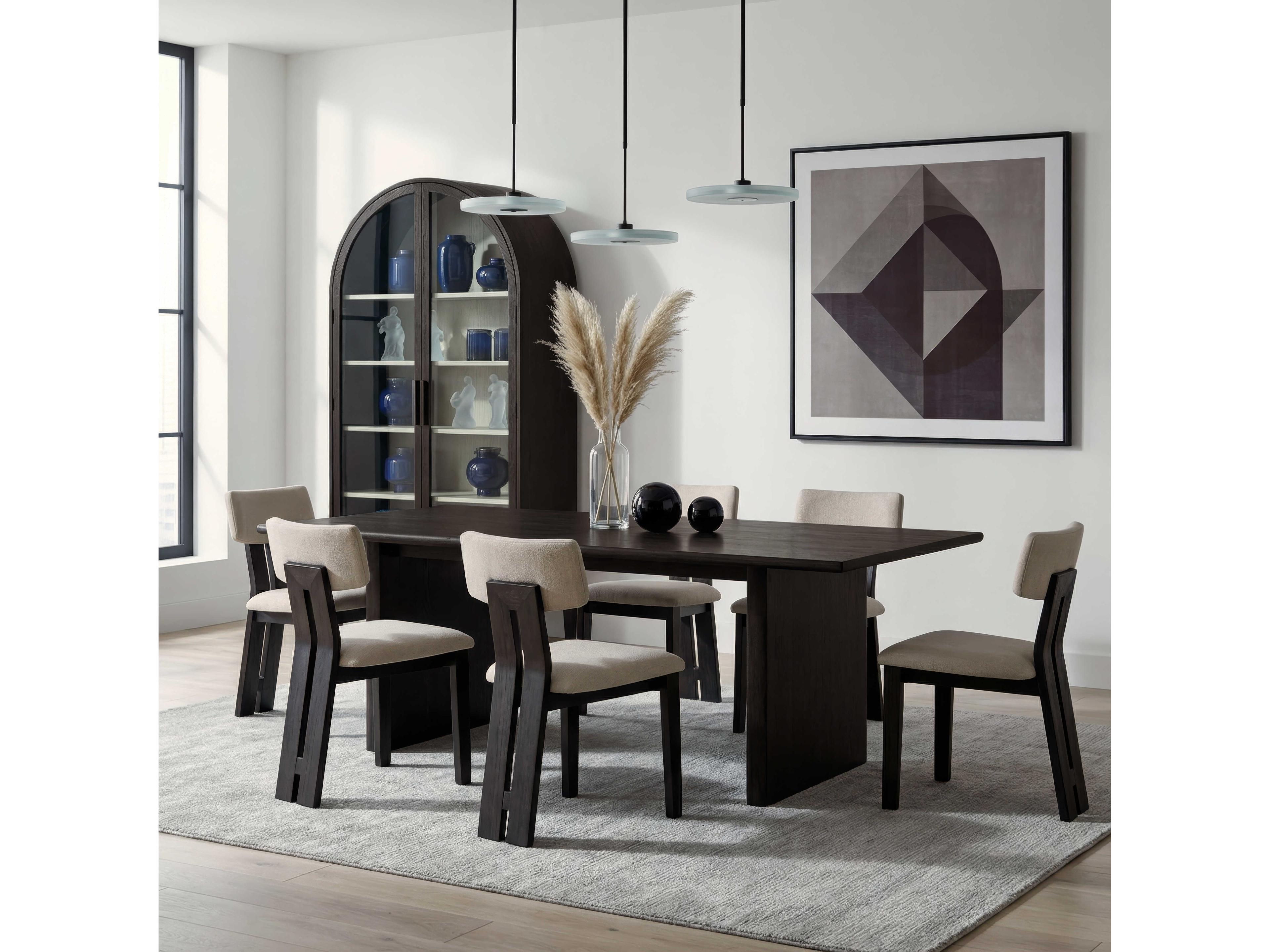 Butler Amber Rectangular Wood Coffee Brown Dining Table