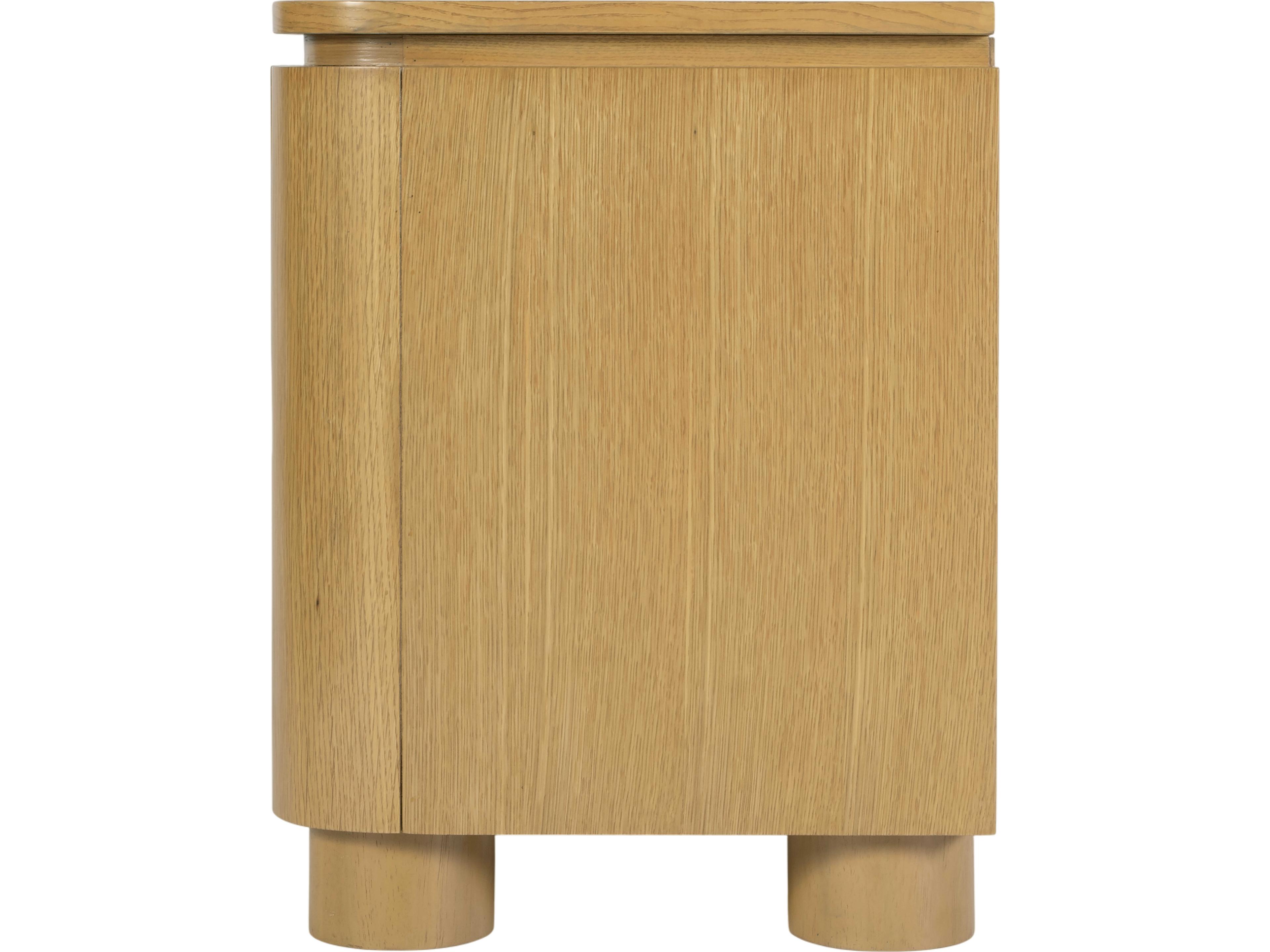 Butler Genoa 2-Drawers Oak Wood Nightstand