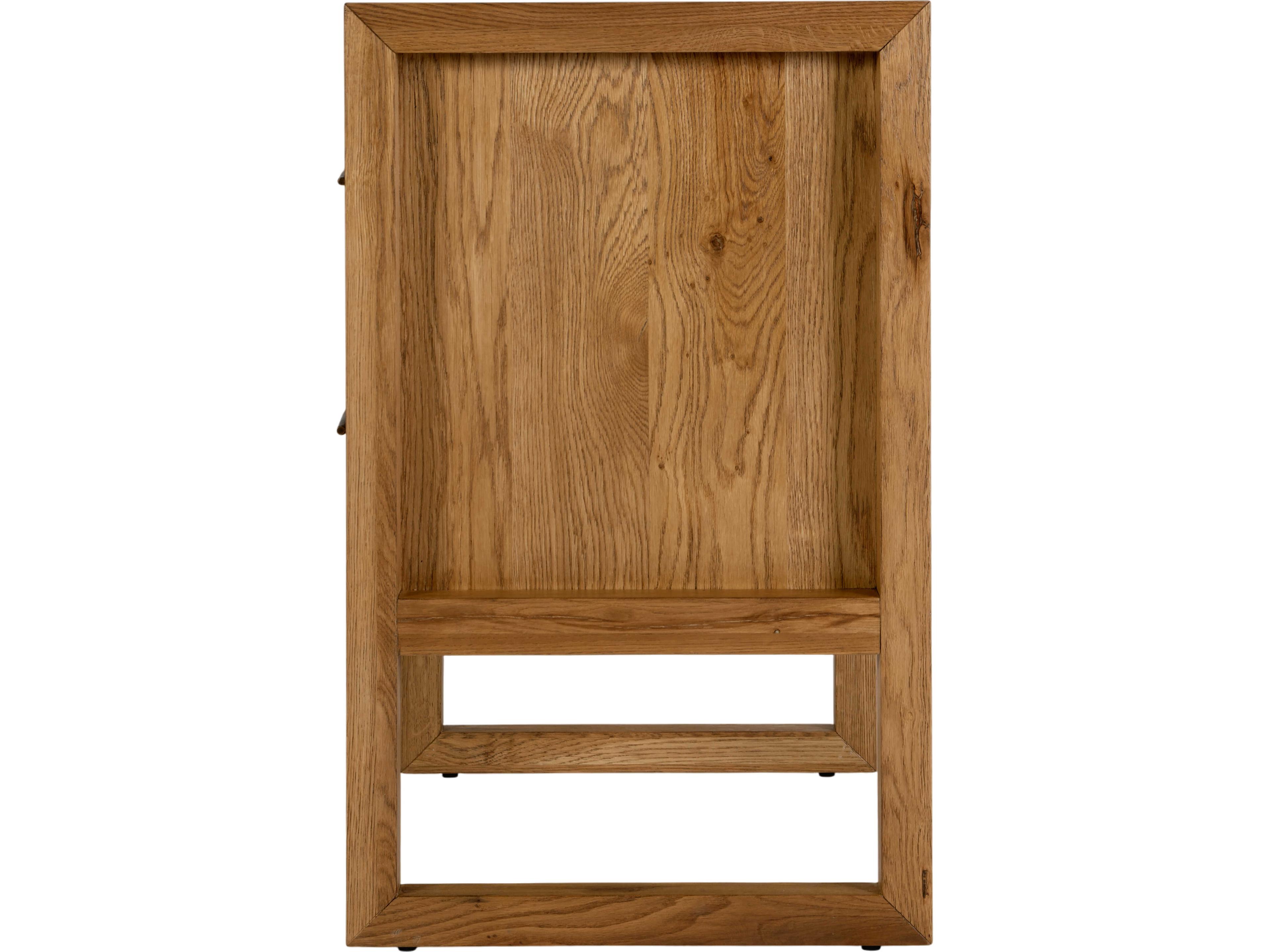 Butler Oakley 2-Drawers Natural Acacia Wood Nightstand