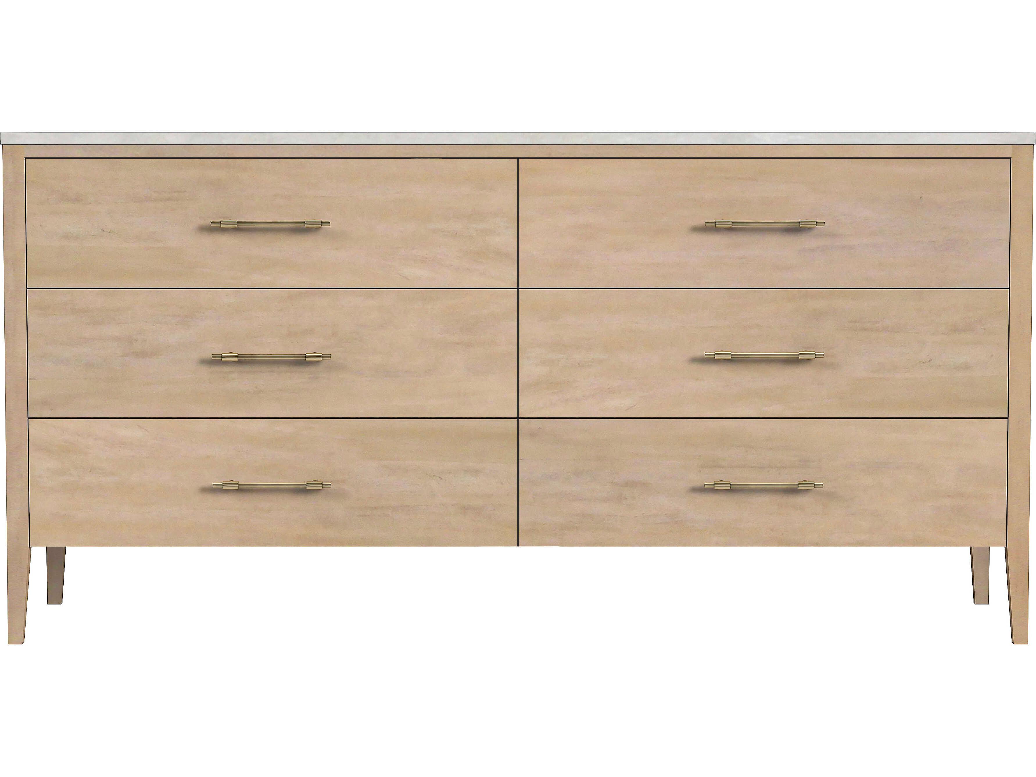 Butler Averly 6-Drawers Beige Double Dresser