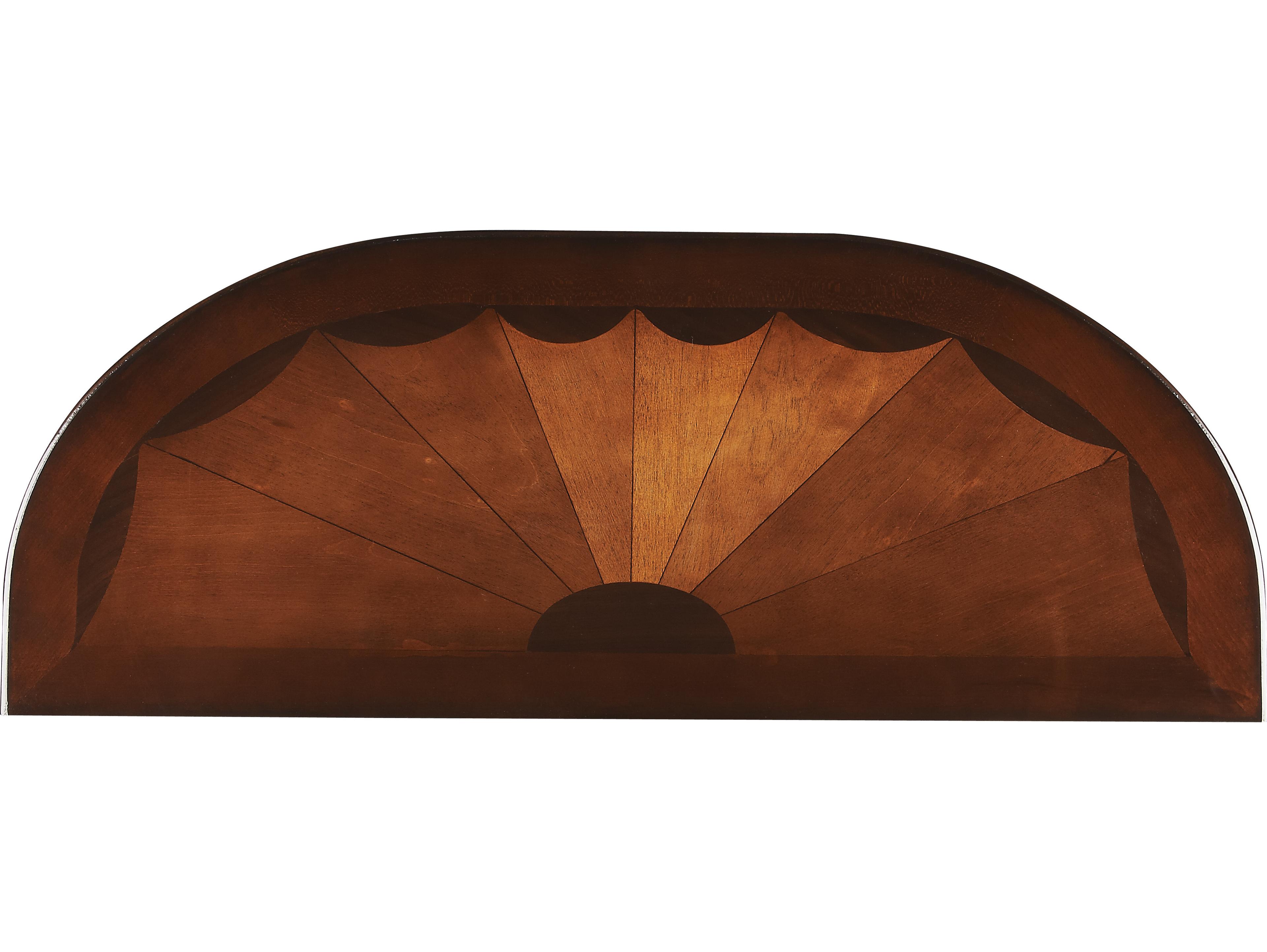 Butler Kimball Demilune Wood Cherry Console Table