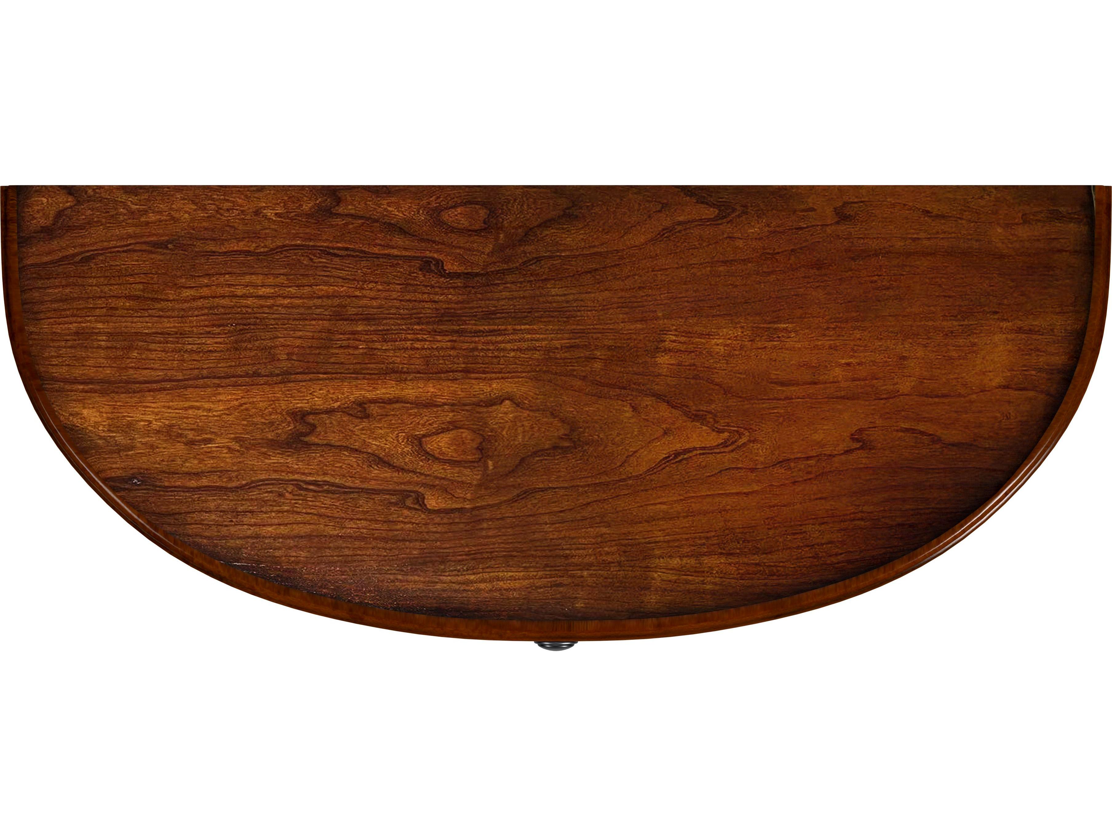 Butler Mozart Demilune Wood Antique Cherry Console Table