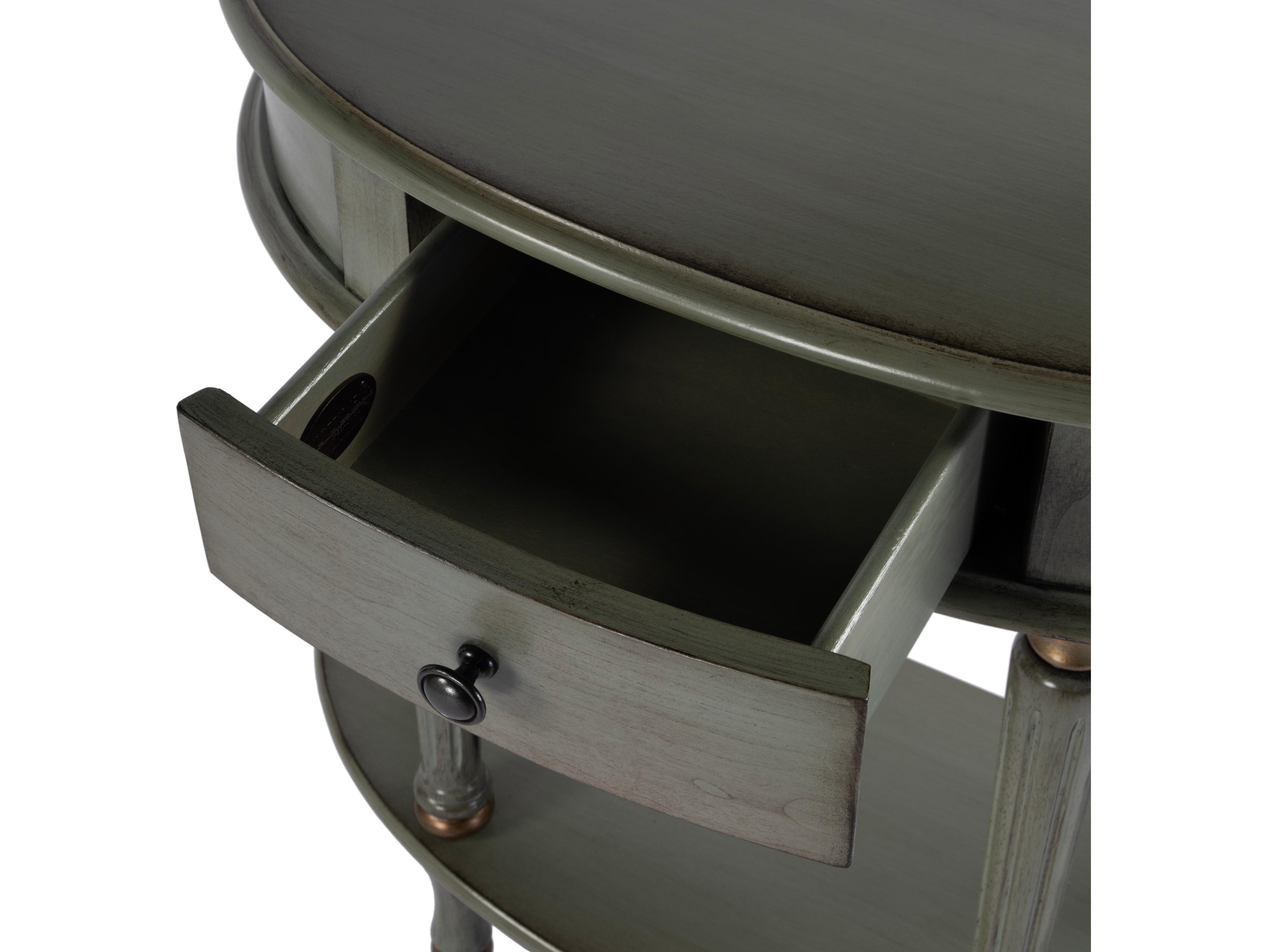 Butler Mozart Demilune Wood Royal Pastel Green Console Table