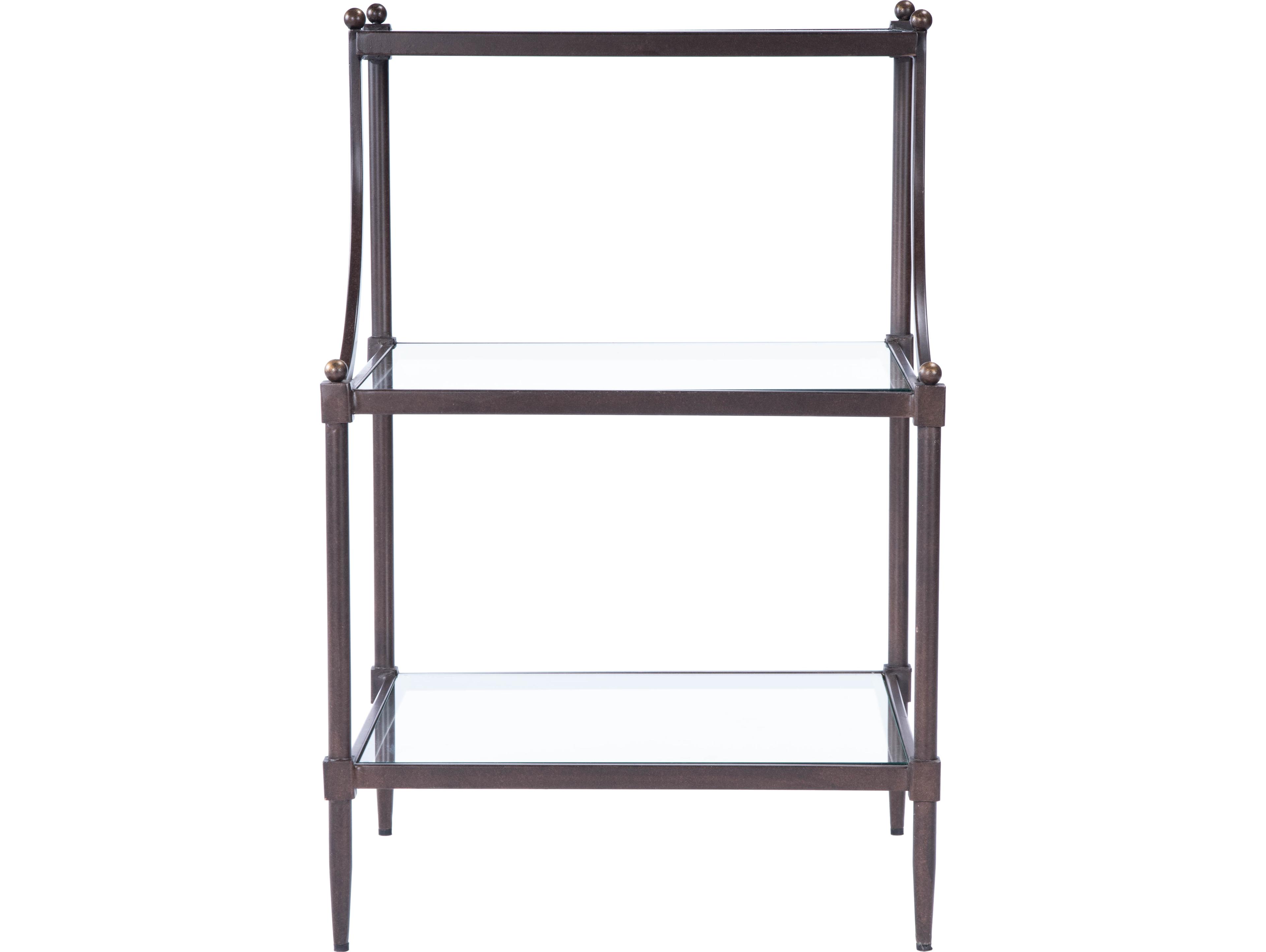 Butler Peninsula Rectangular Glass End Table