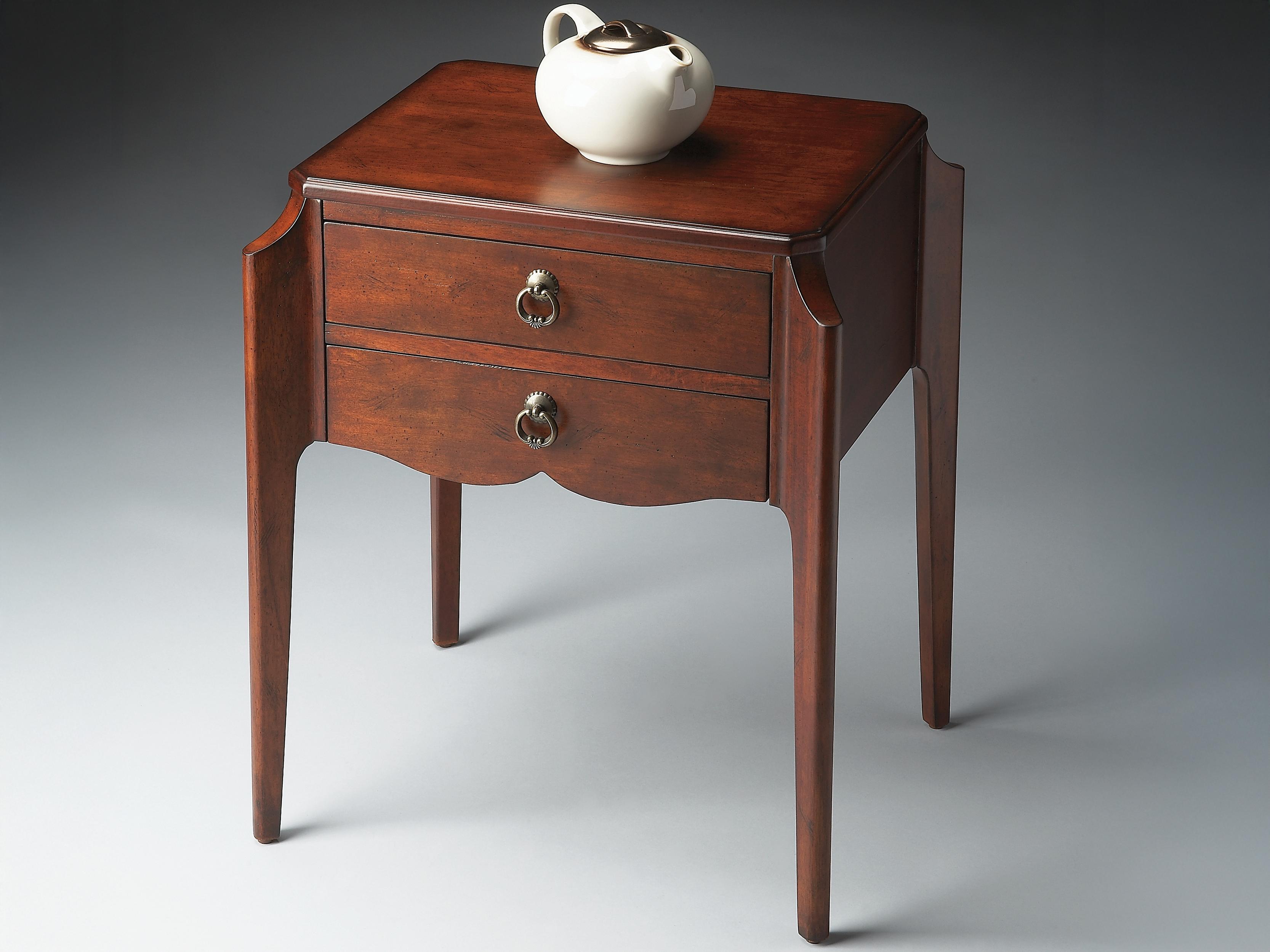 Butler Wilshire Rectangular Wood Dark Brown End Table