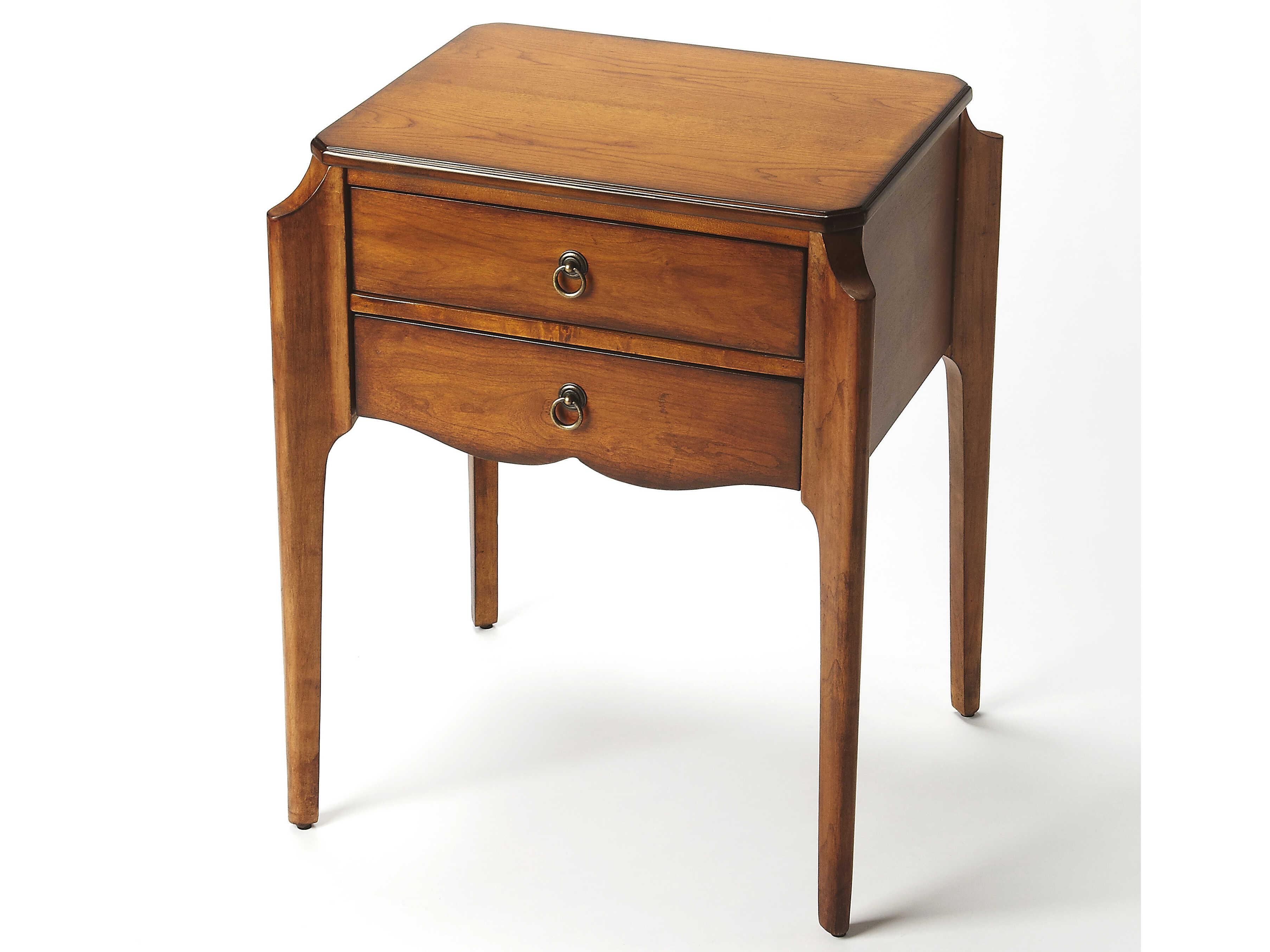 Butler Wilshire Rectangular Wood Olive Ash End Table