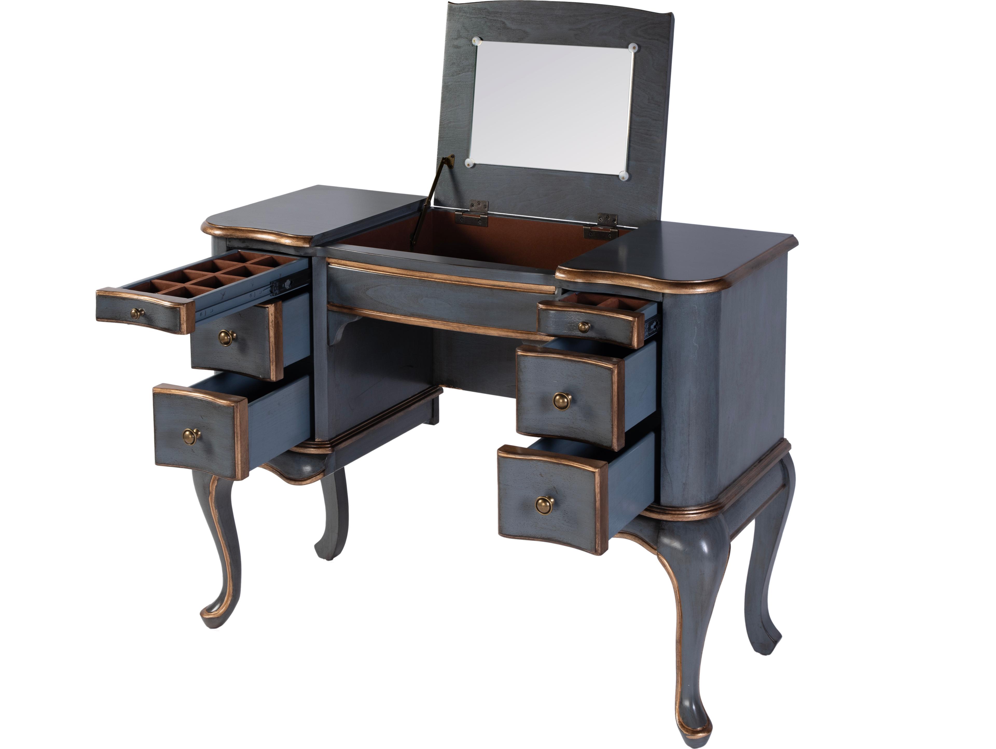 Butler Charlotte Royal Pastel Blue Poplar Wood Valet Desk