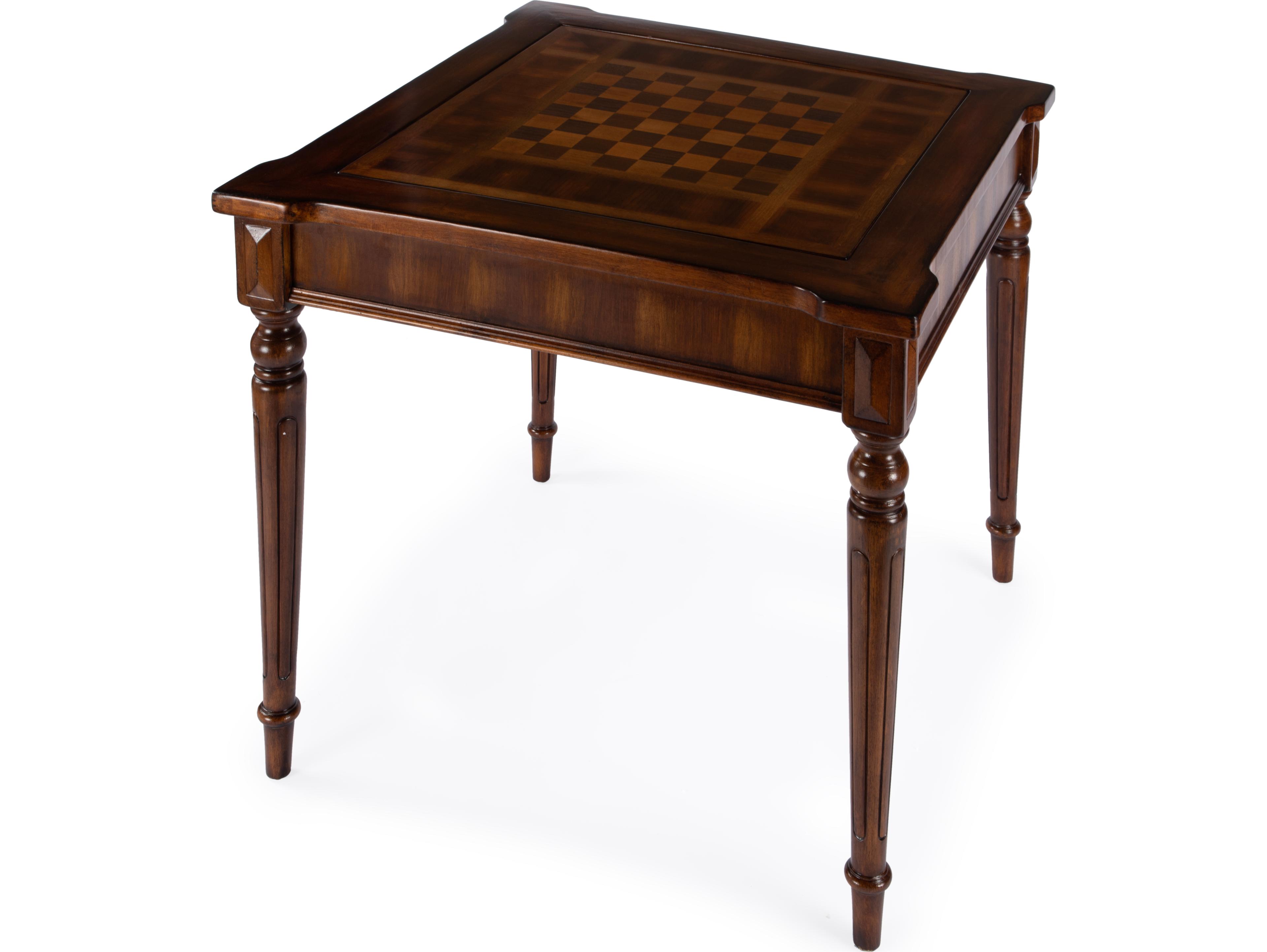 Butler Vincent Brown Poplar Wood Antique Cherry Game Table