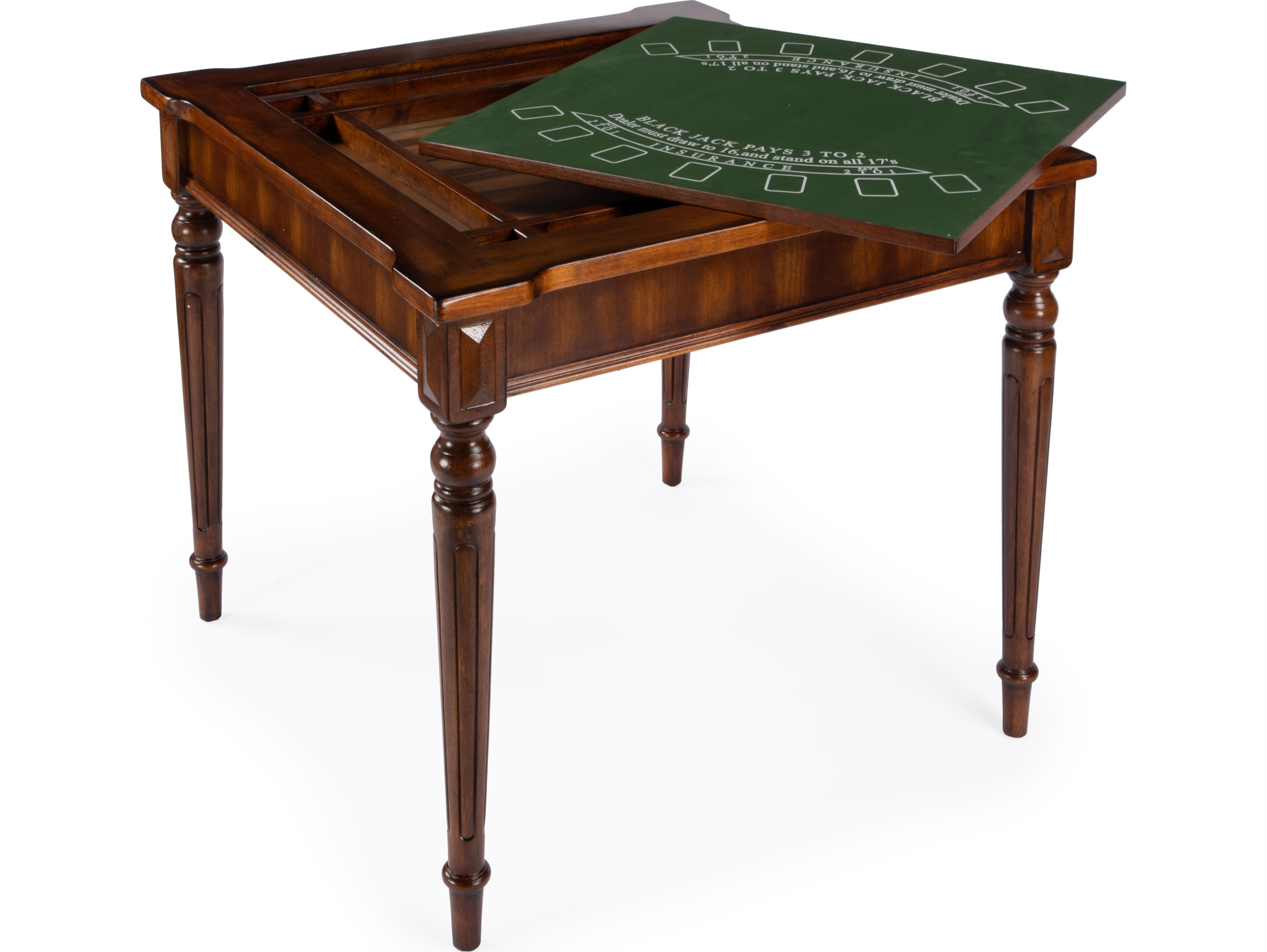 Butler Vincent Brown Poplar Wood Antique Cherry Game Table