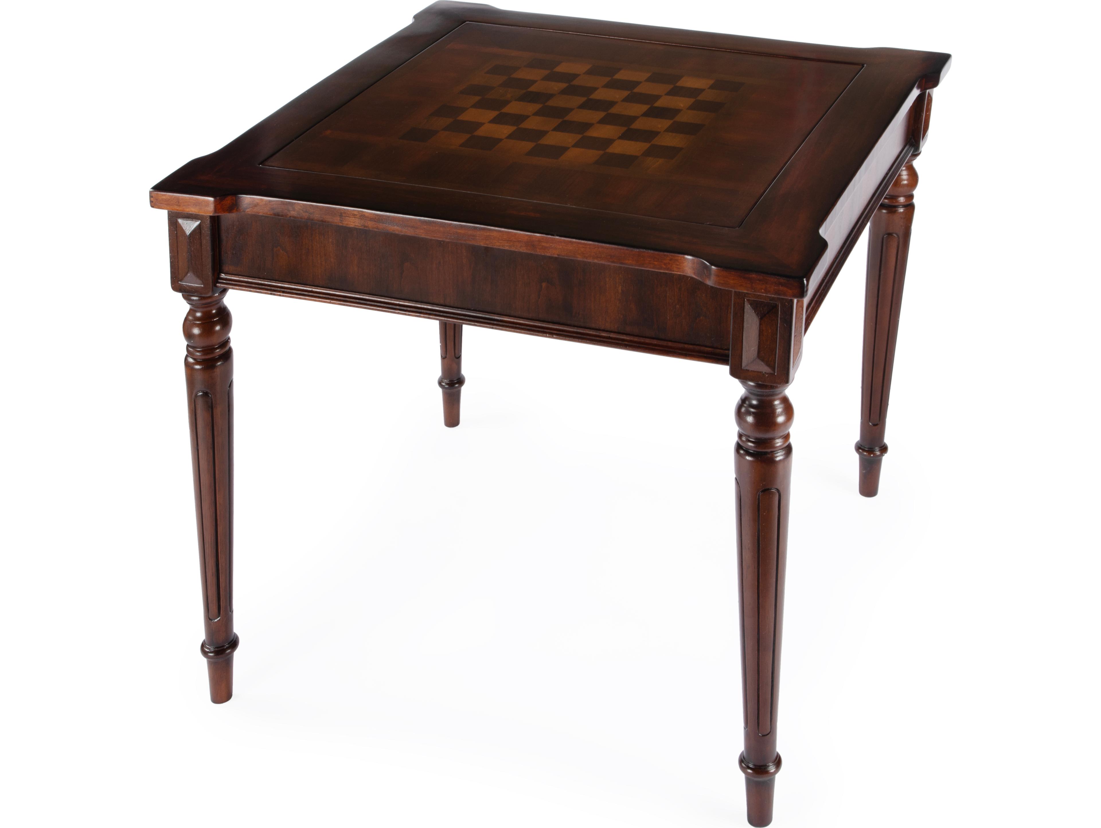 Butler Vincent Poplar Wood Cherry Game Table