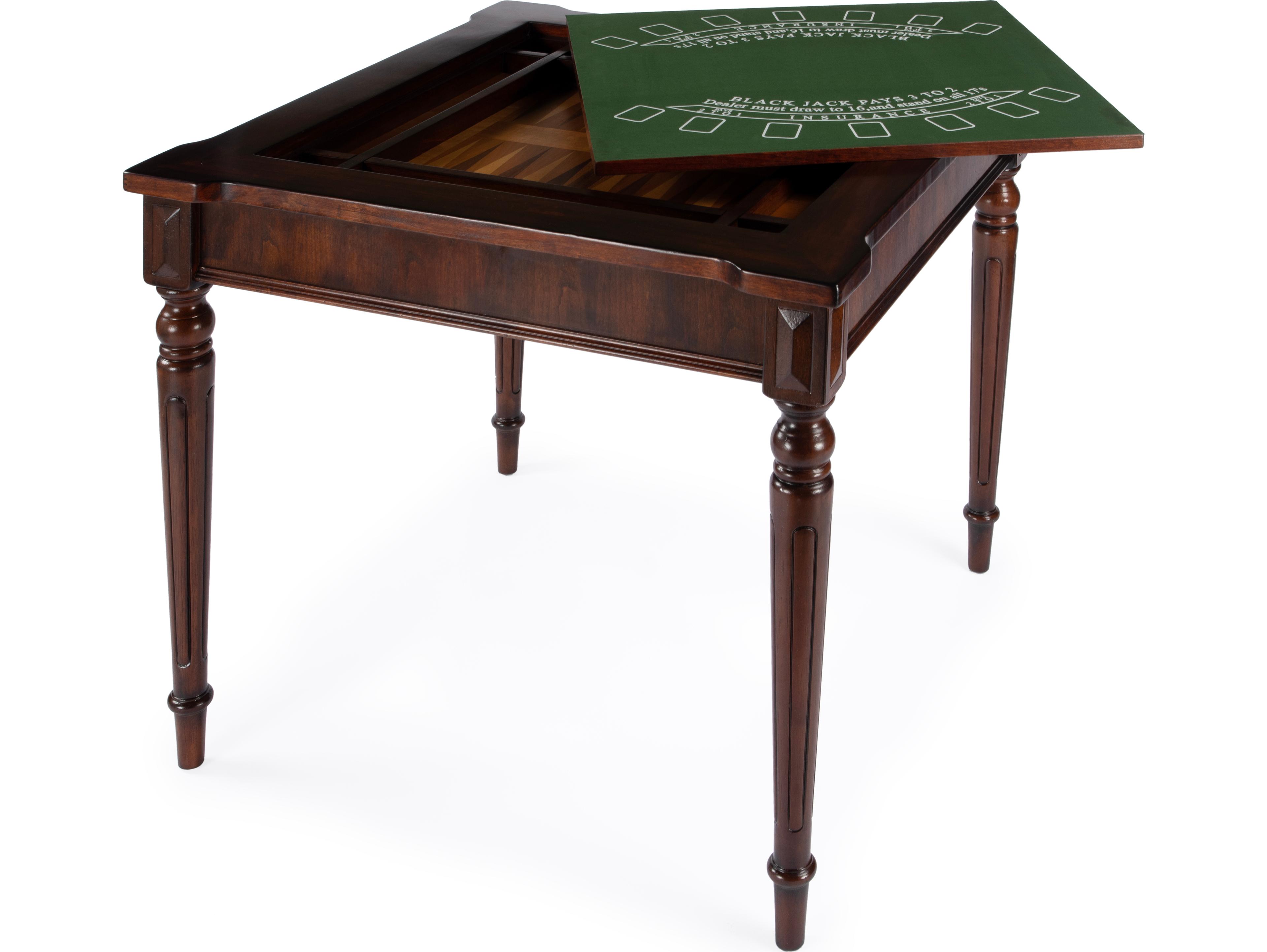 Butler Vincent Poplar Wood Cherry Game Table