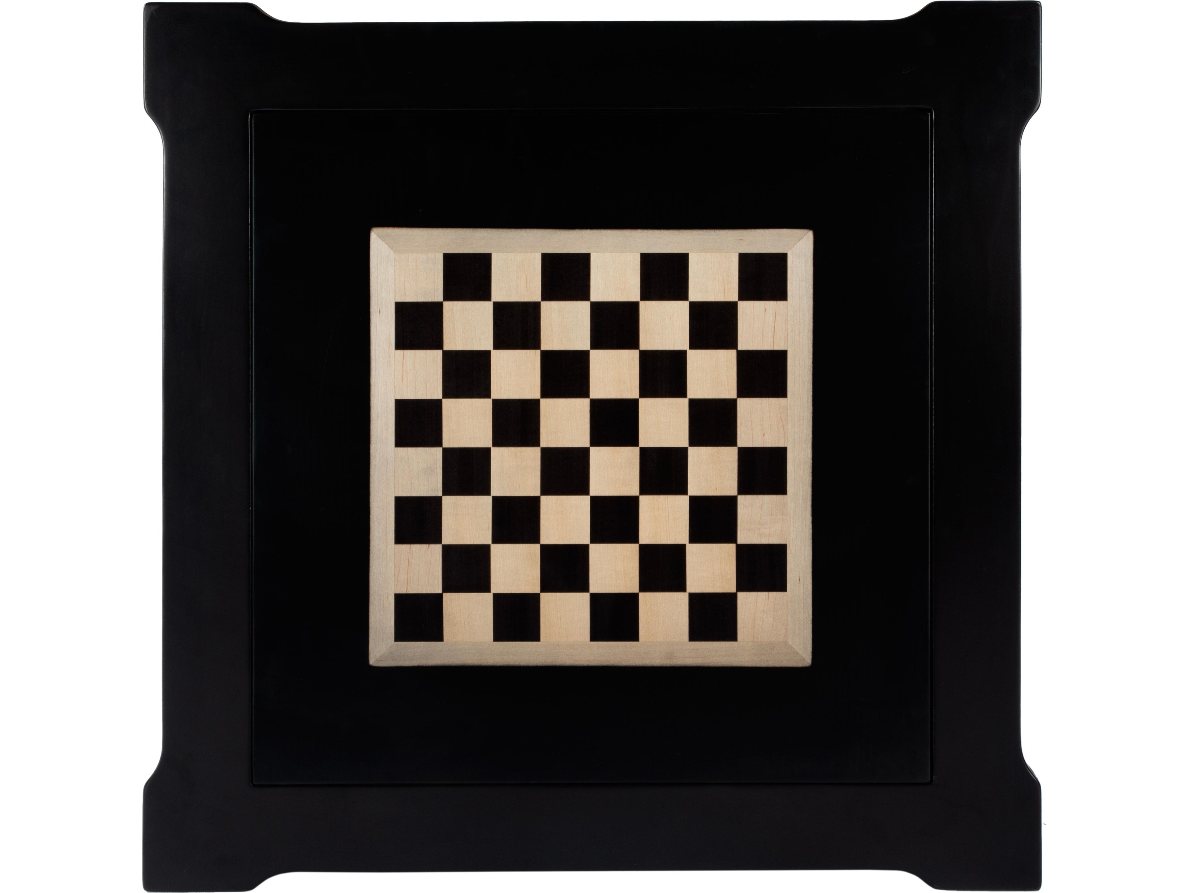 Butler Vincent Poplar Wood Black Licorice Game Table