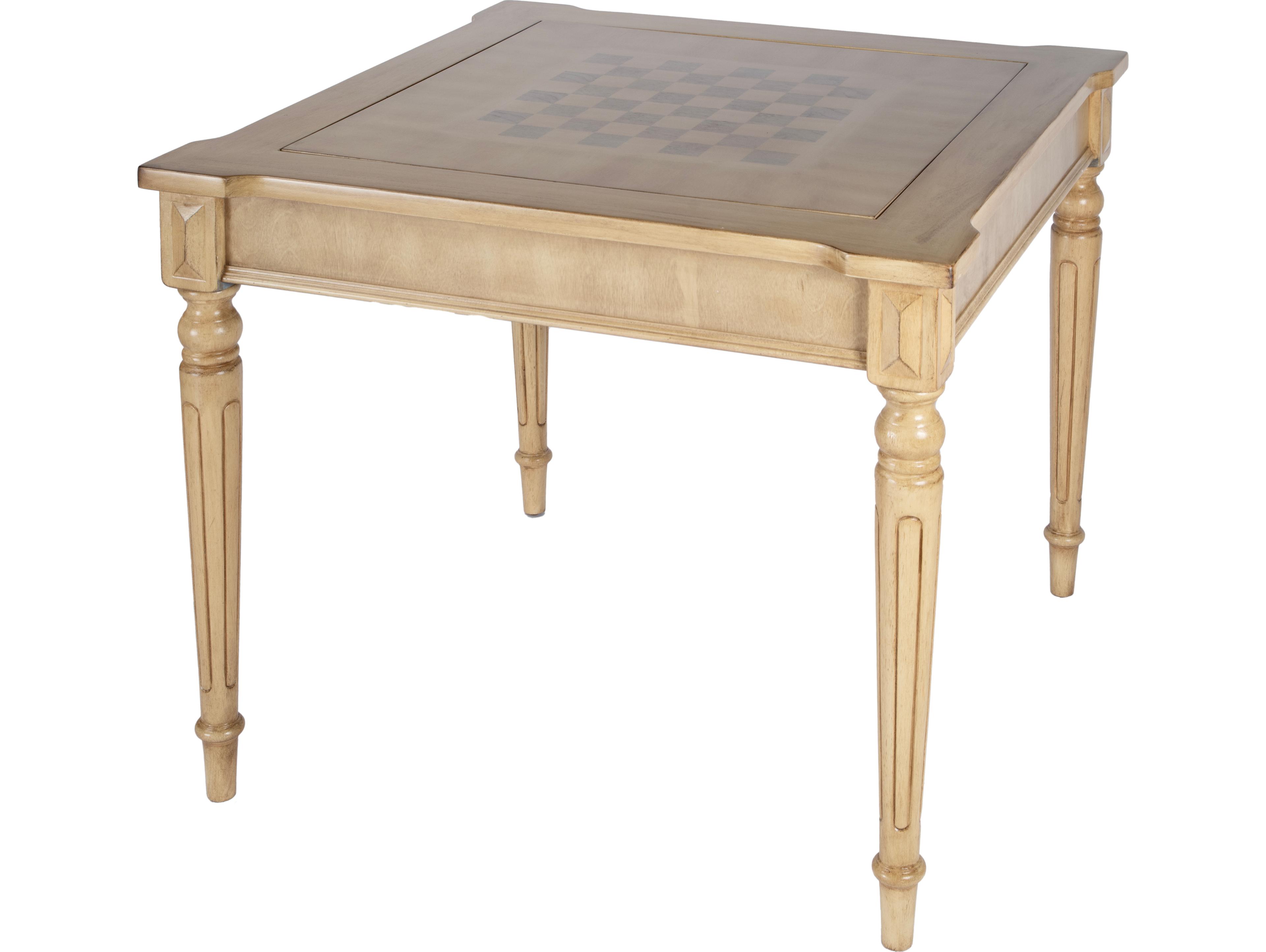 Butler Vincent Poplar Wood Antique Beige Game Table