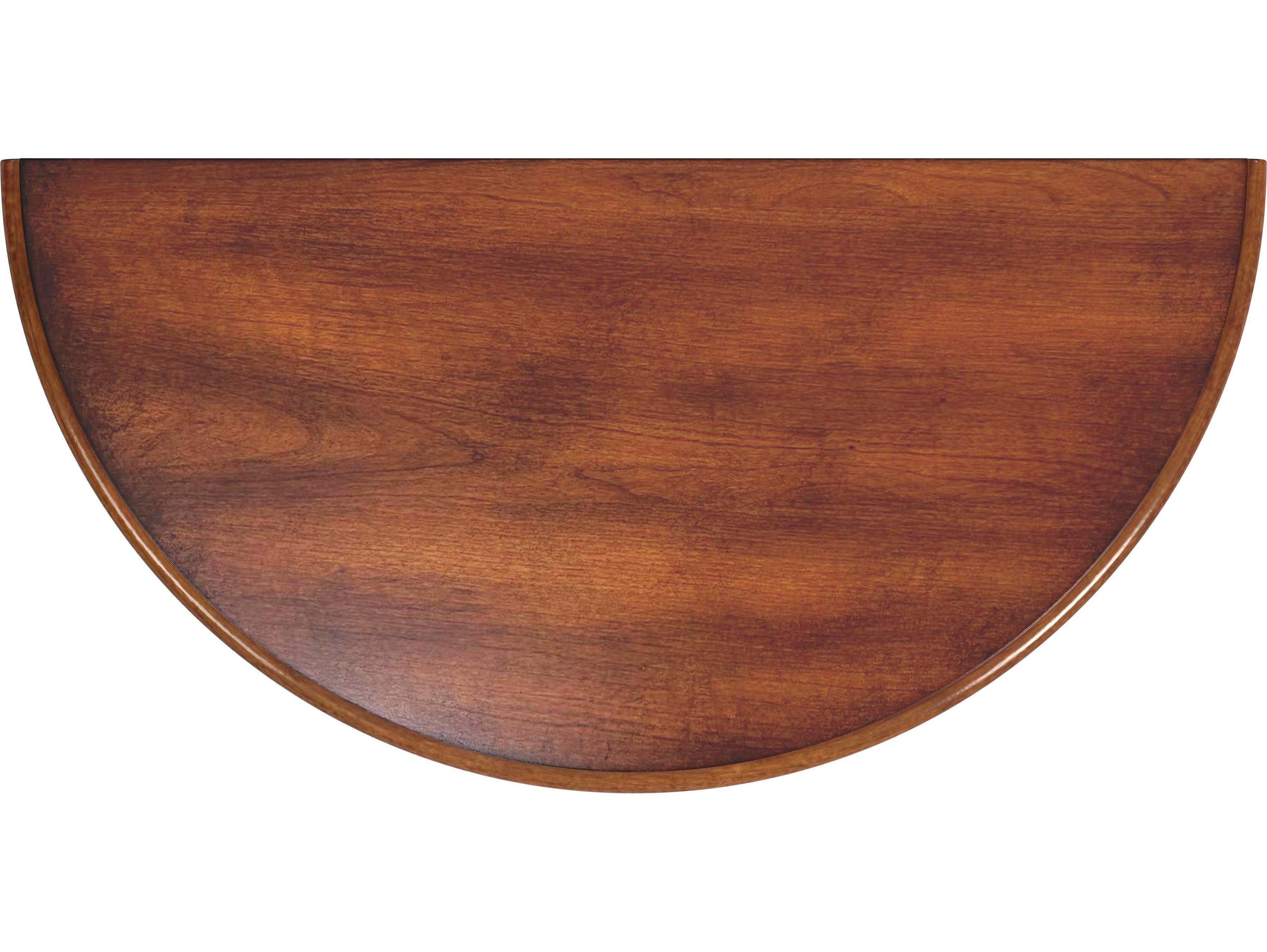 Butler Bellini Demilune Wood Antique Cherry Console Table