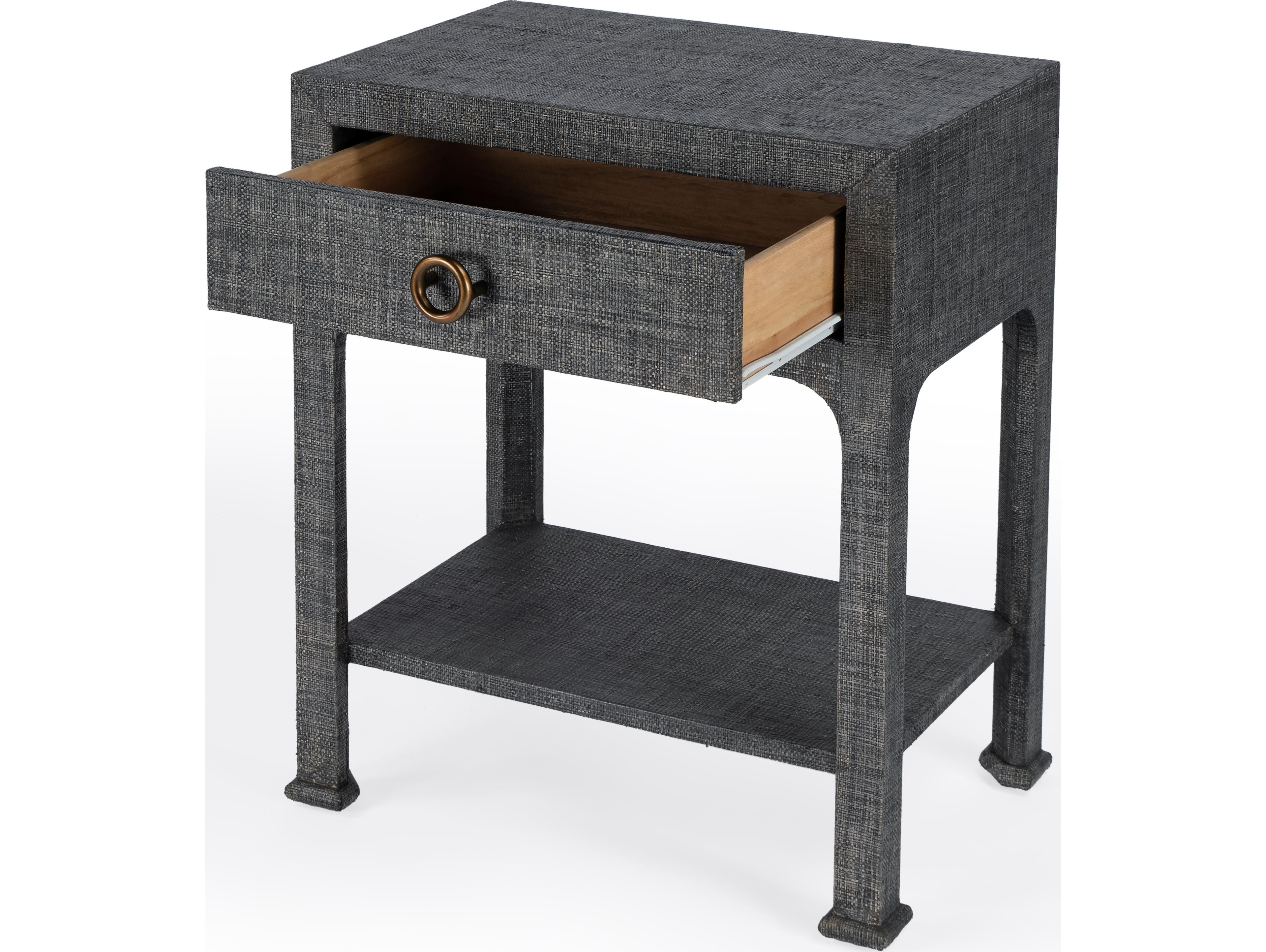 Butler Chatham 1-Drawer Gray Maple Wood Nightstand