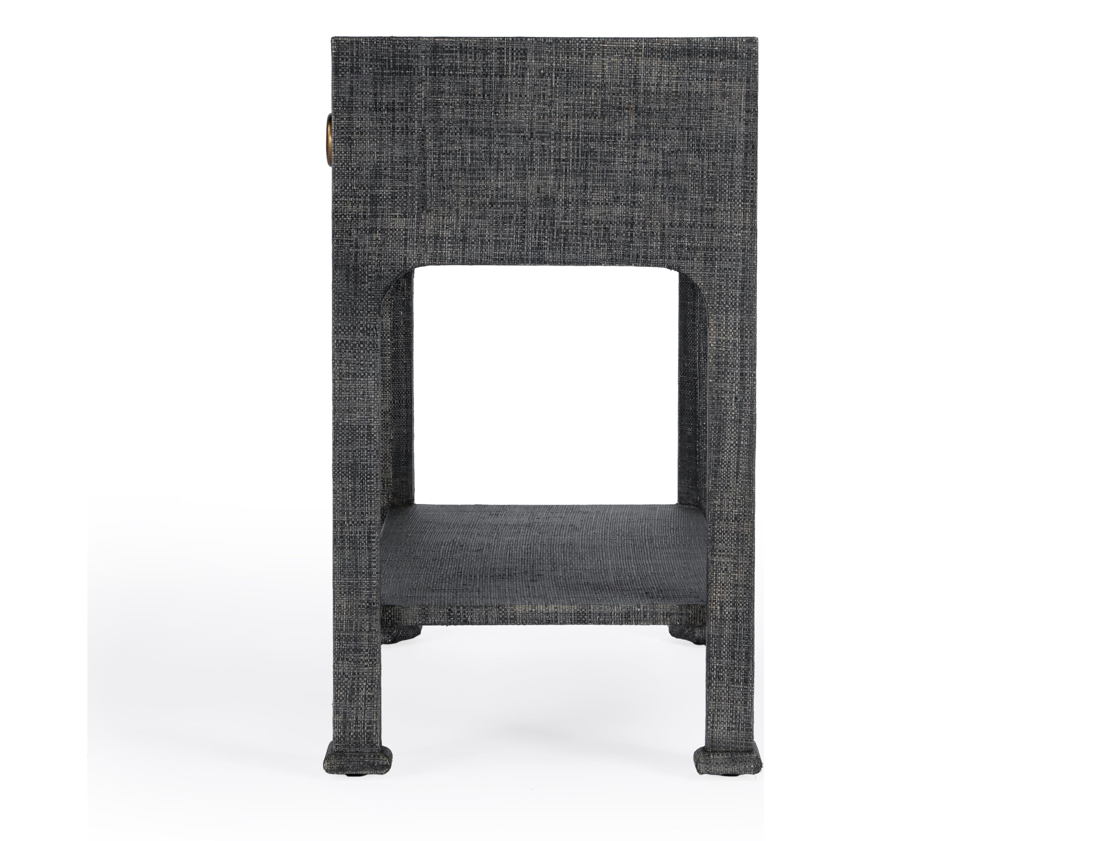 Butler Chatham 1-Drawer Gray Maple Wood Nightstand