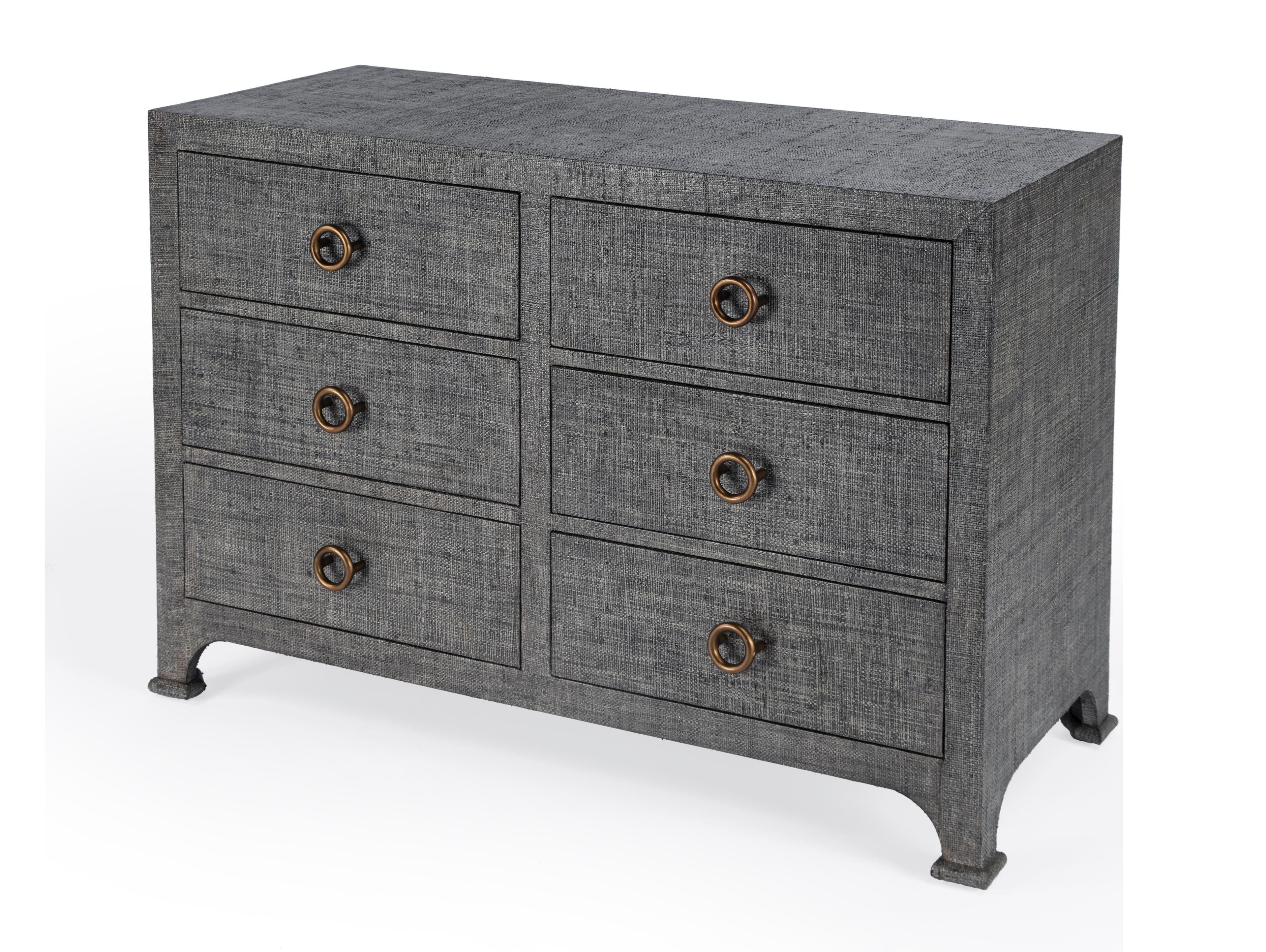 Butler Chatham 6-Drawers Gray Solid Wood Double Dresser