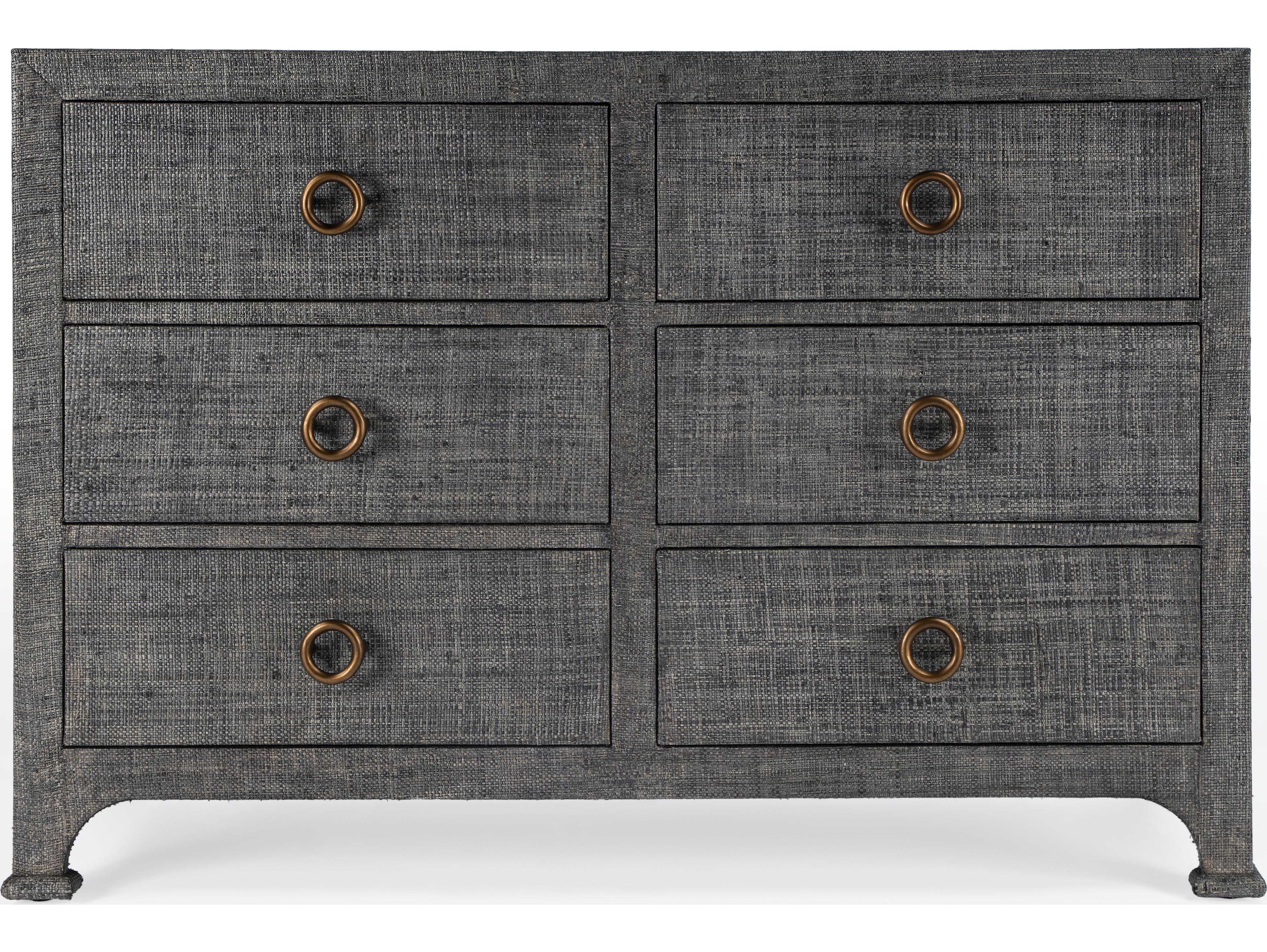 Butler Chatham 6-Drawers Gray Solid Wood Double Dresser
