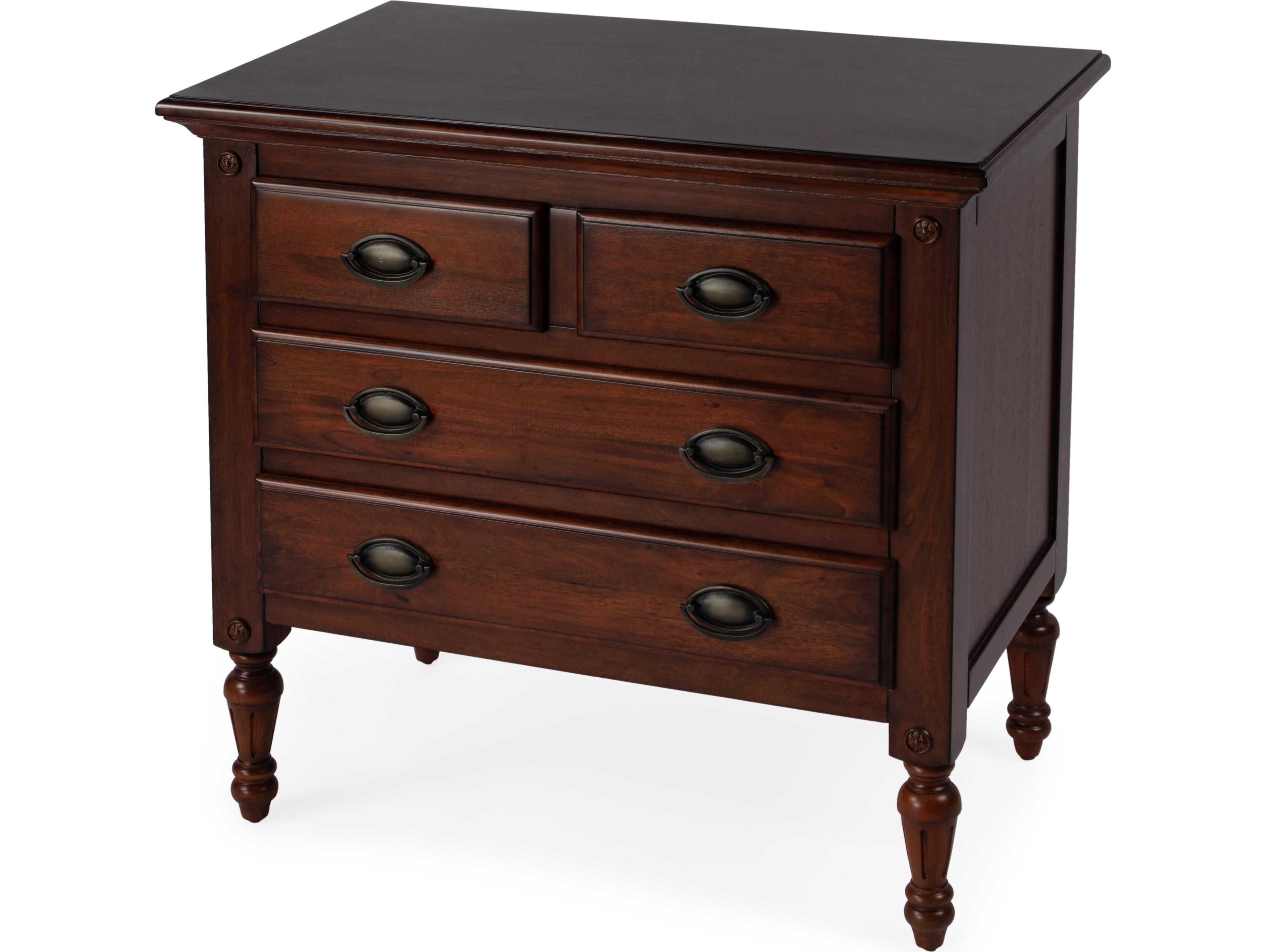 Butler Easterbrook Cherry Brown Mahogany Wood Accent Chest