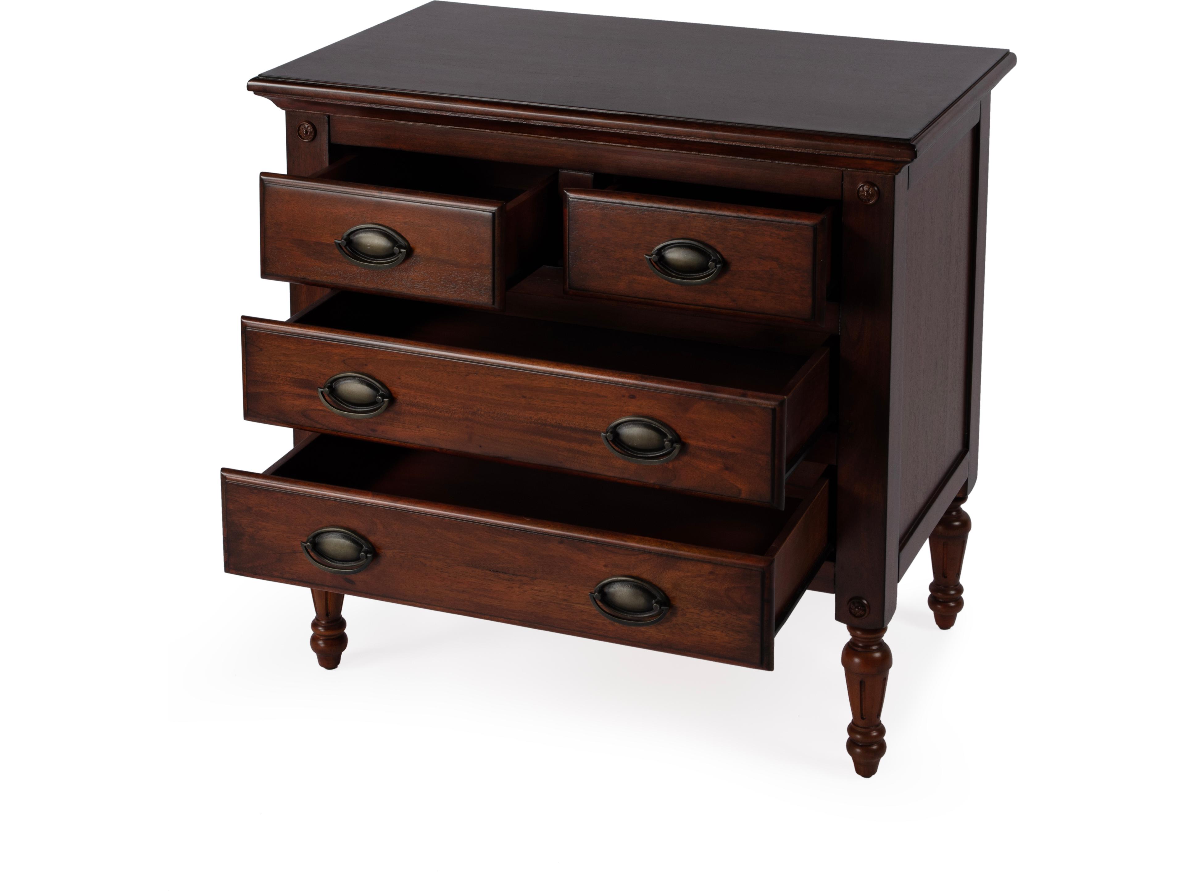 Butler Easterbrook Cherry Brown Mahogany Wood Accent Chest