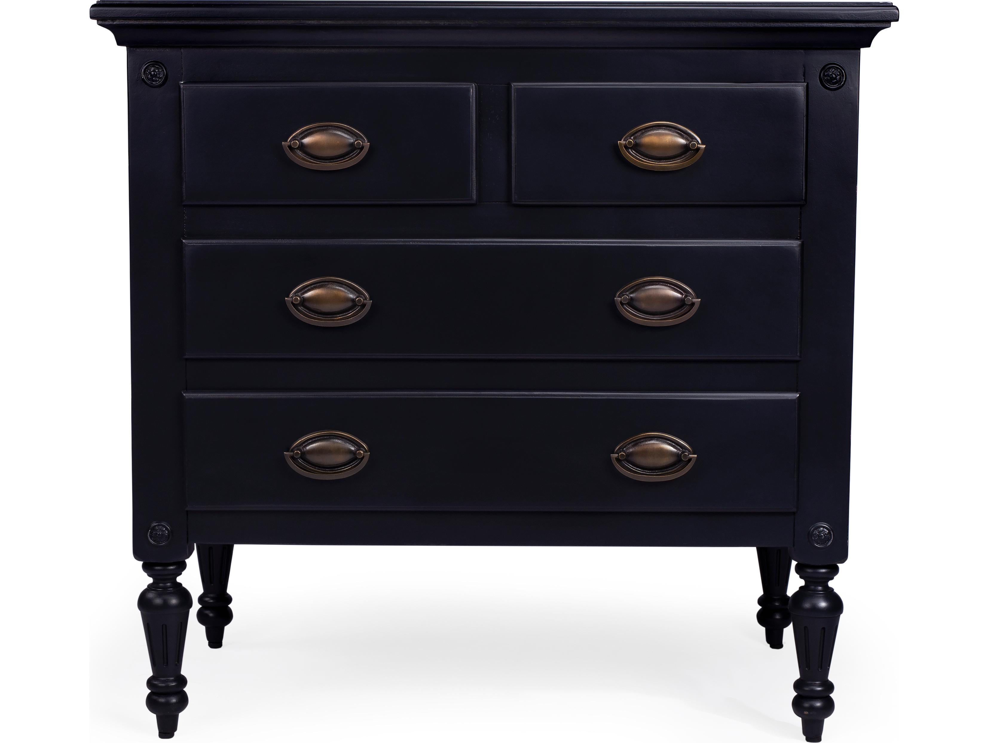 Butler Easterbrook Black Mahogany Wood Accent Chest