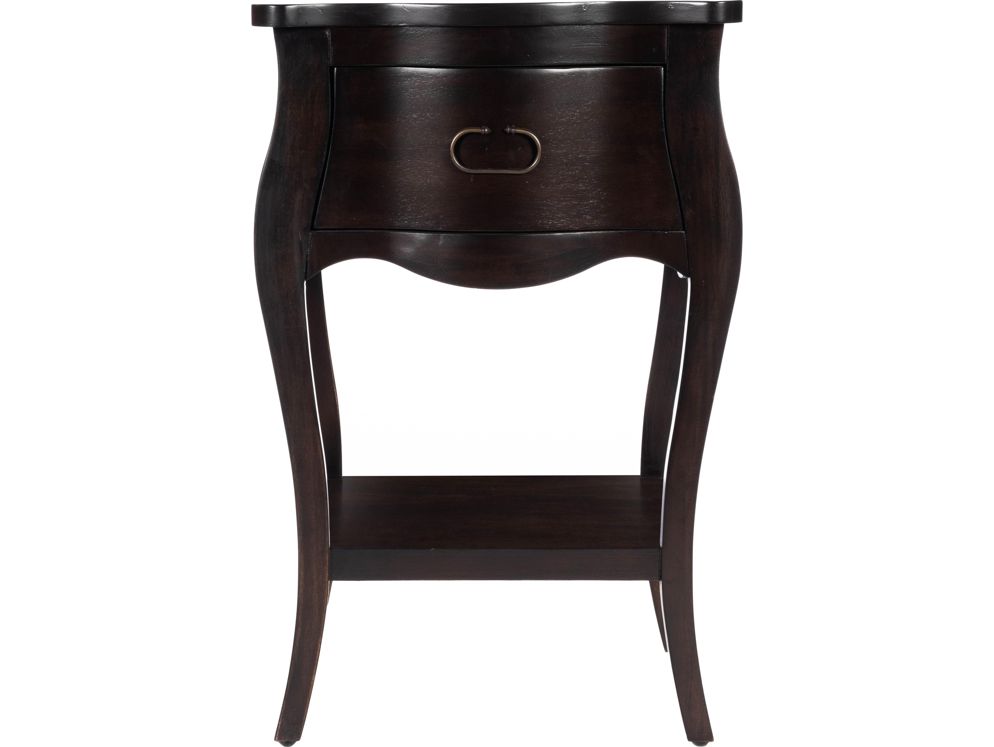 Butler Rochelle 1-Drawer Brown Mango Wood Nightstand