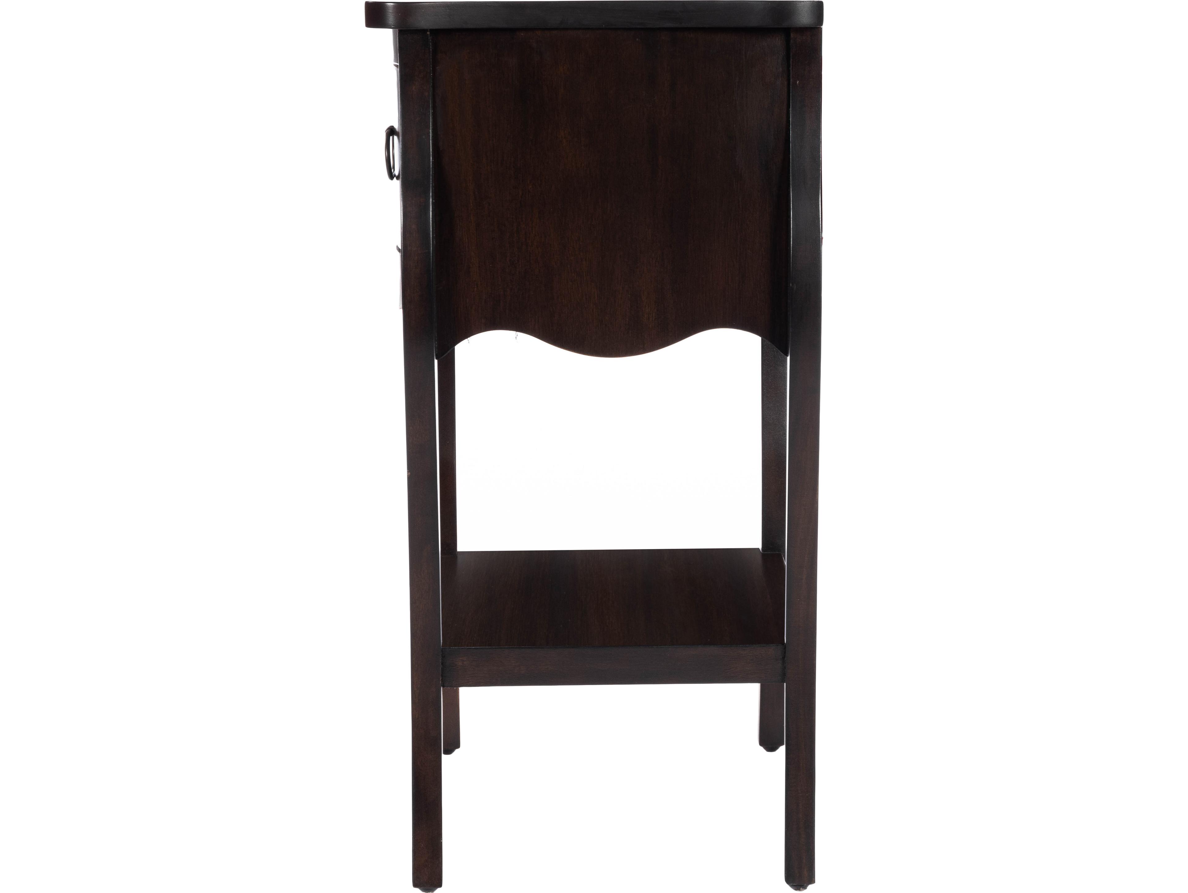 Butler Rochelle 1-Drawer Brown Mango Wood Nightstand