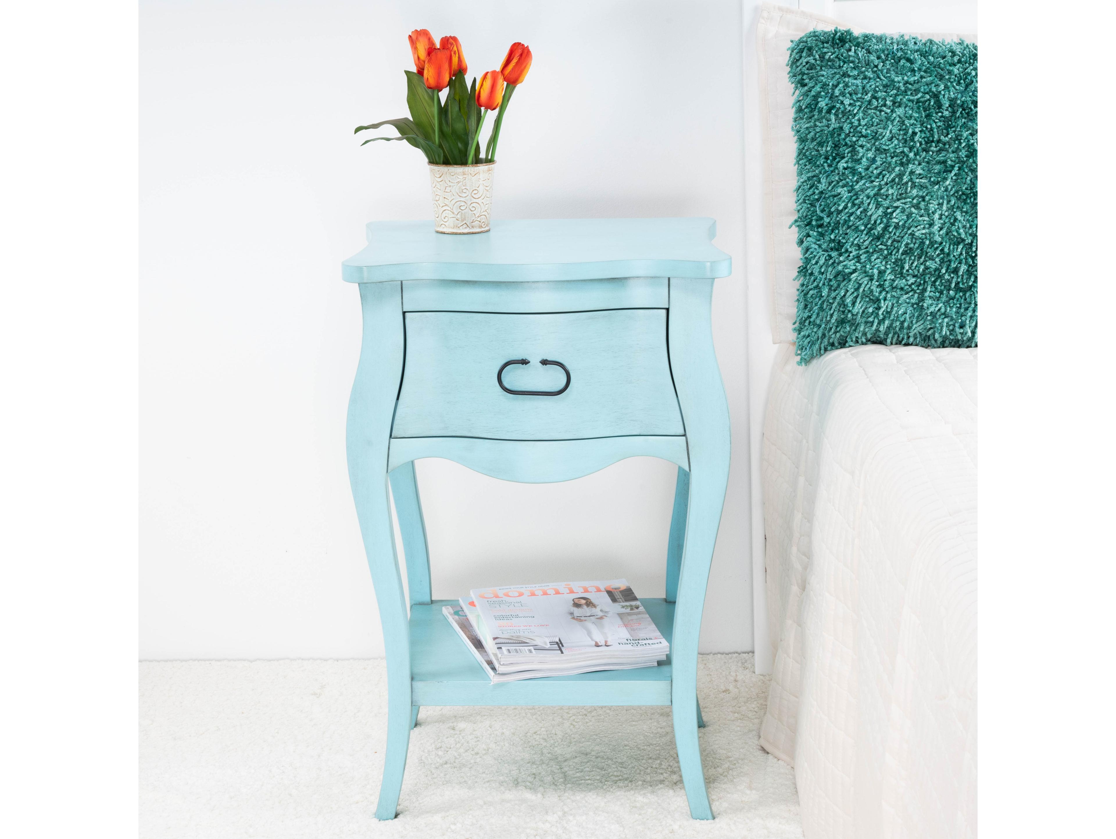 Butler Rochelle 1-Drawer Mango Wood Nightstand