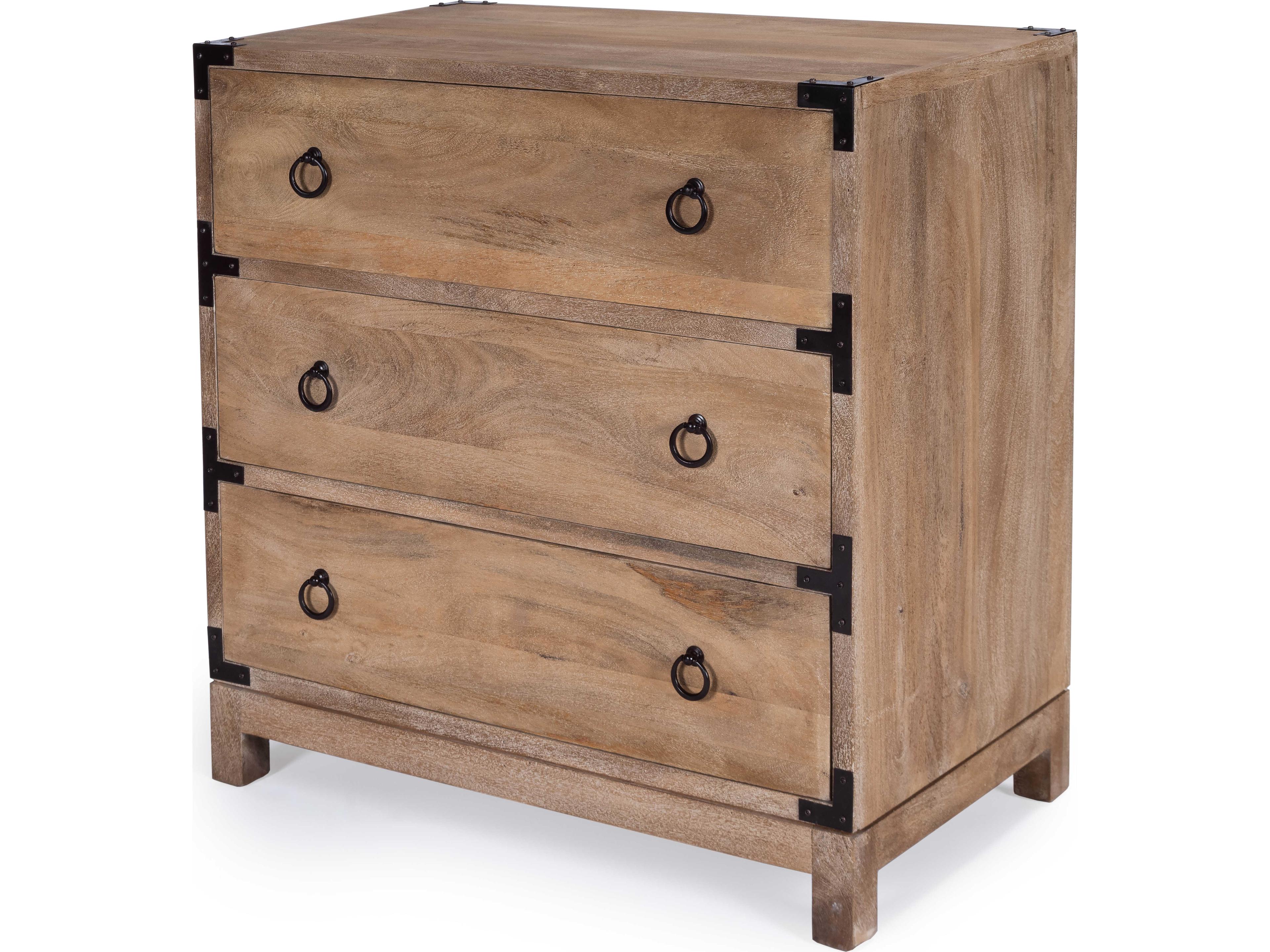 Butler Forster 3-Drawers Mango Wood Dresser